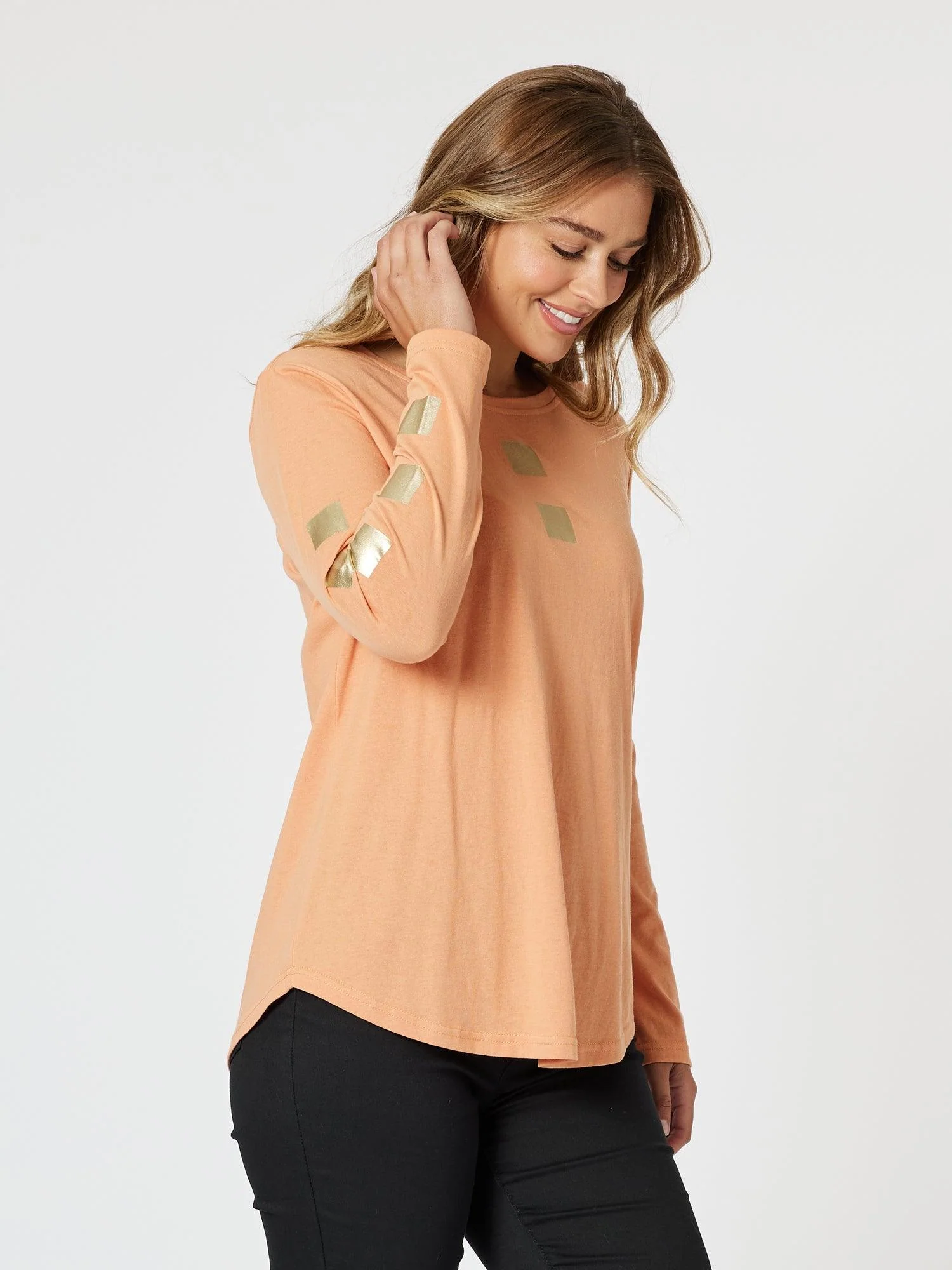 Be Square Long Sleeve Tee - Melon