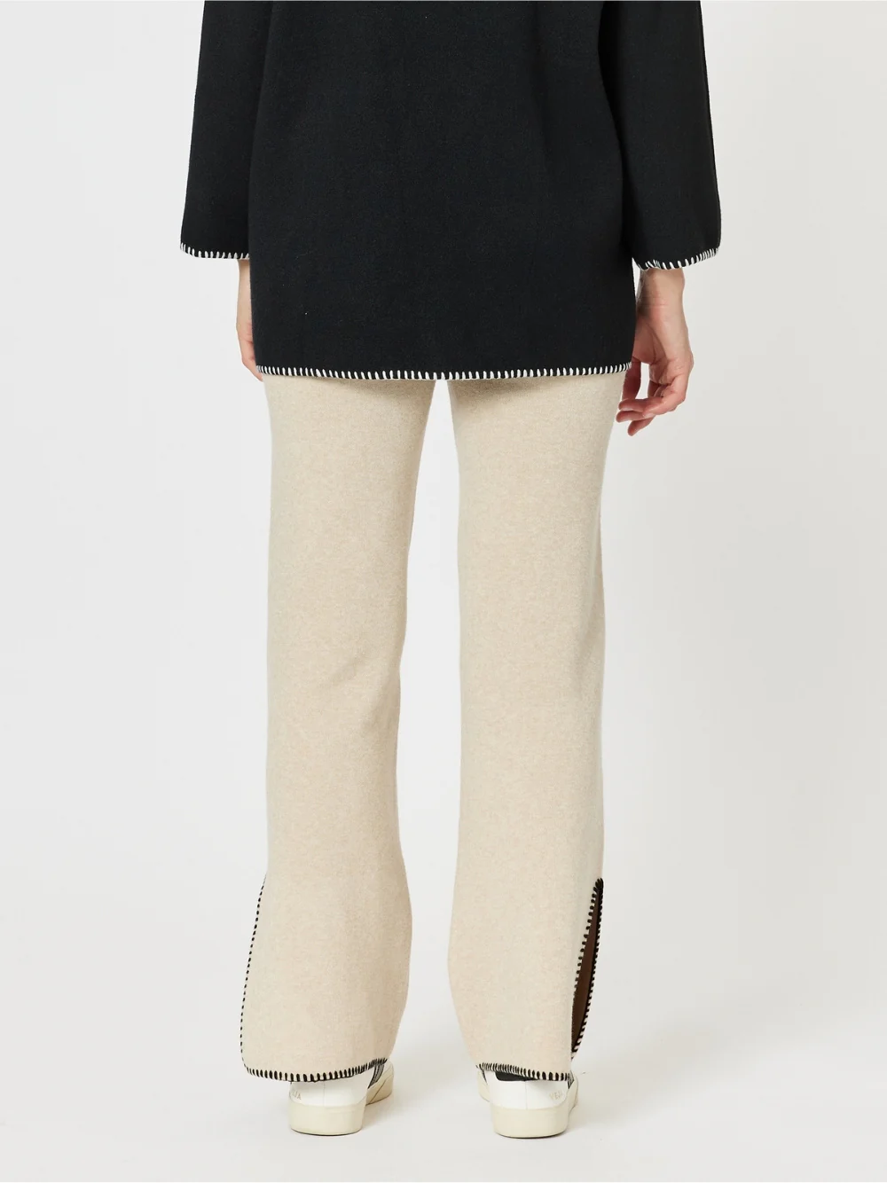 Cosy Split Hem Pant - Natural