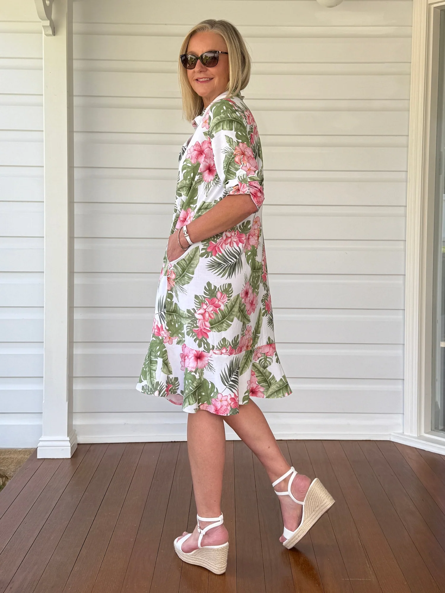 Caledonia Floral Print Dress - Multi