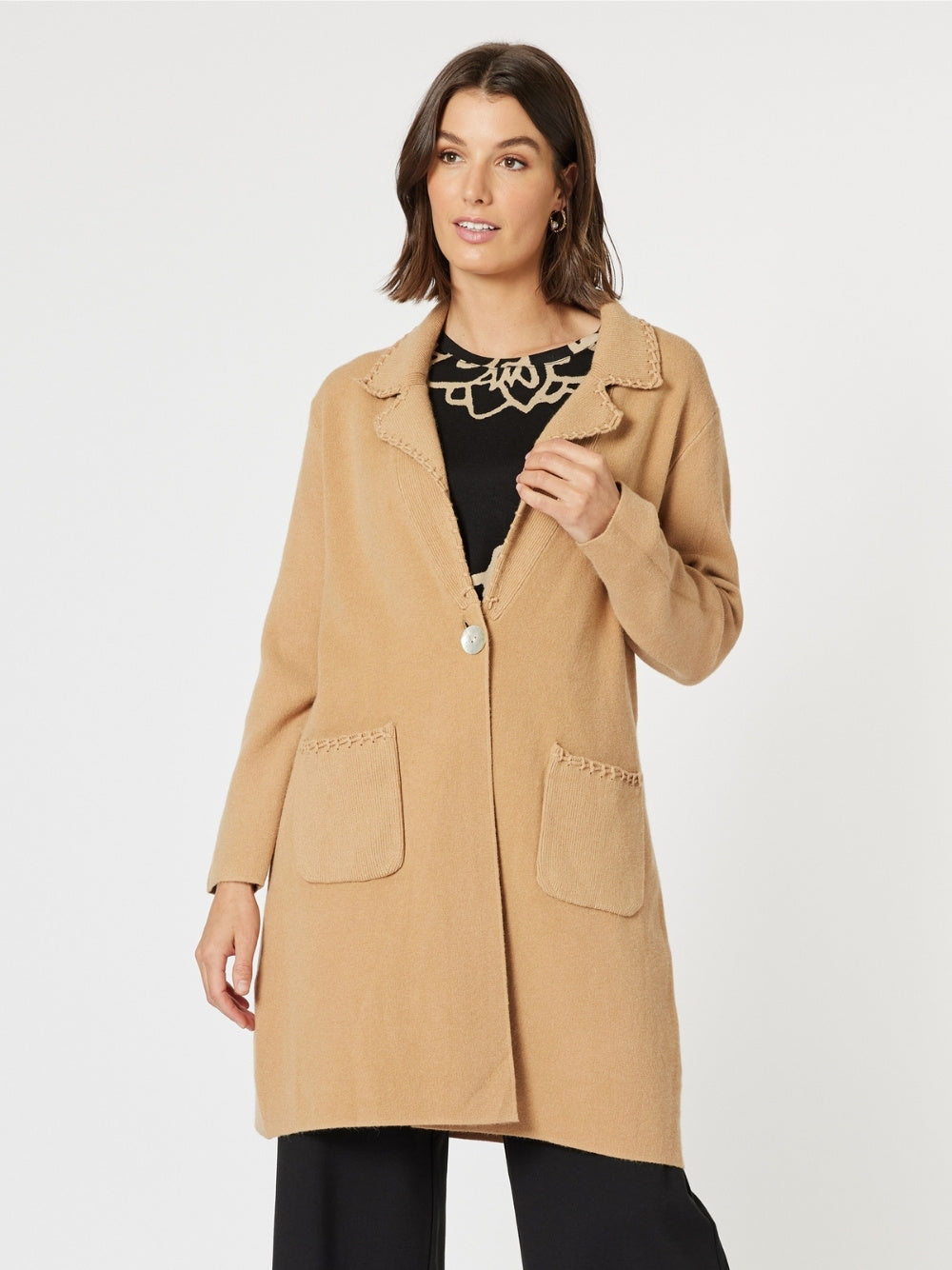 Cosy Coatigan - Caramel