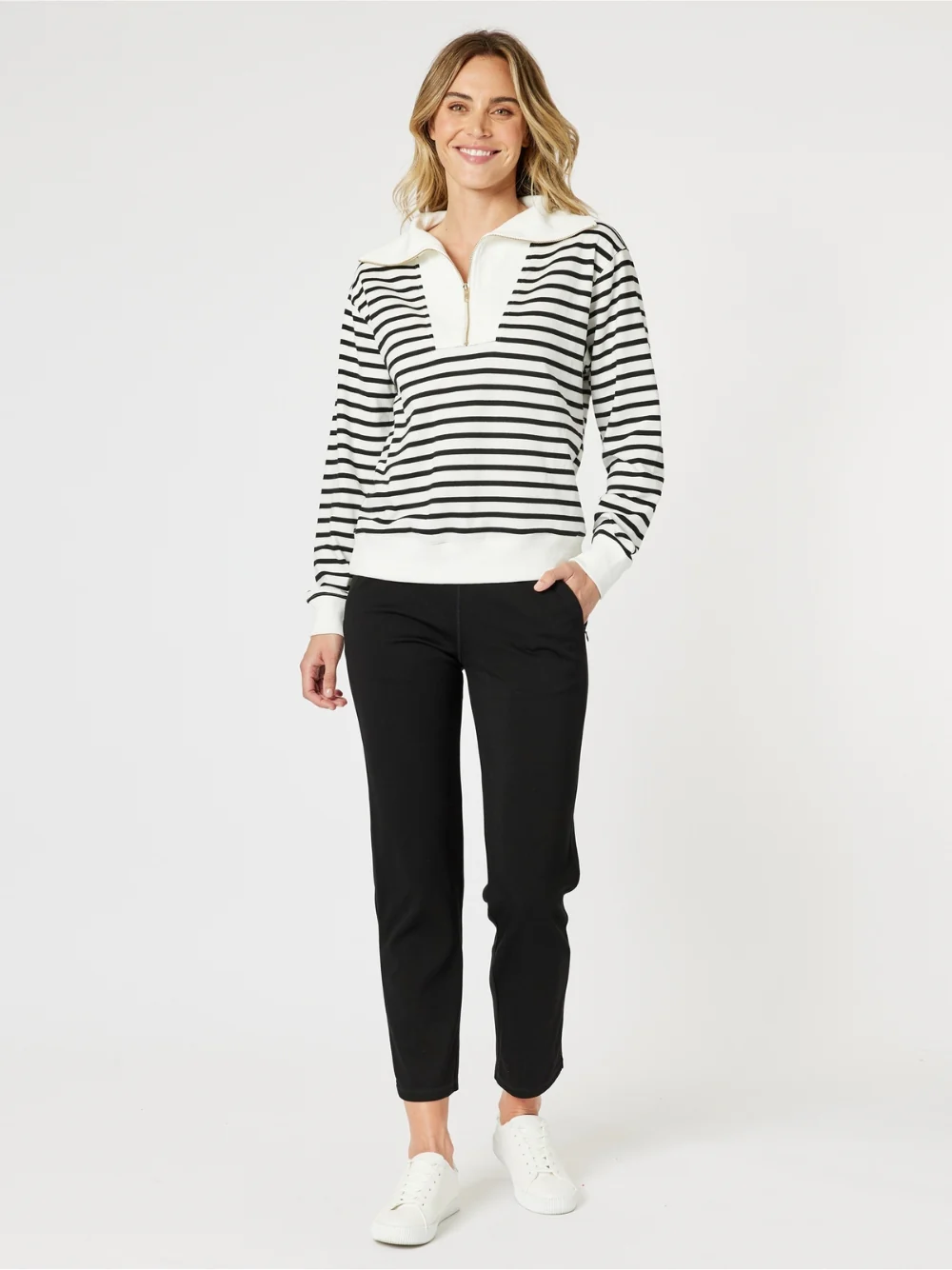 Sport Straight Leg Ponte Pant - Black