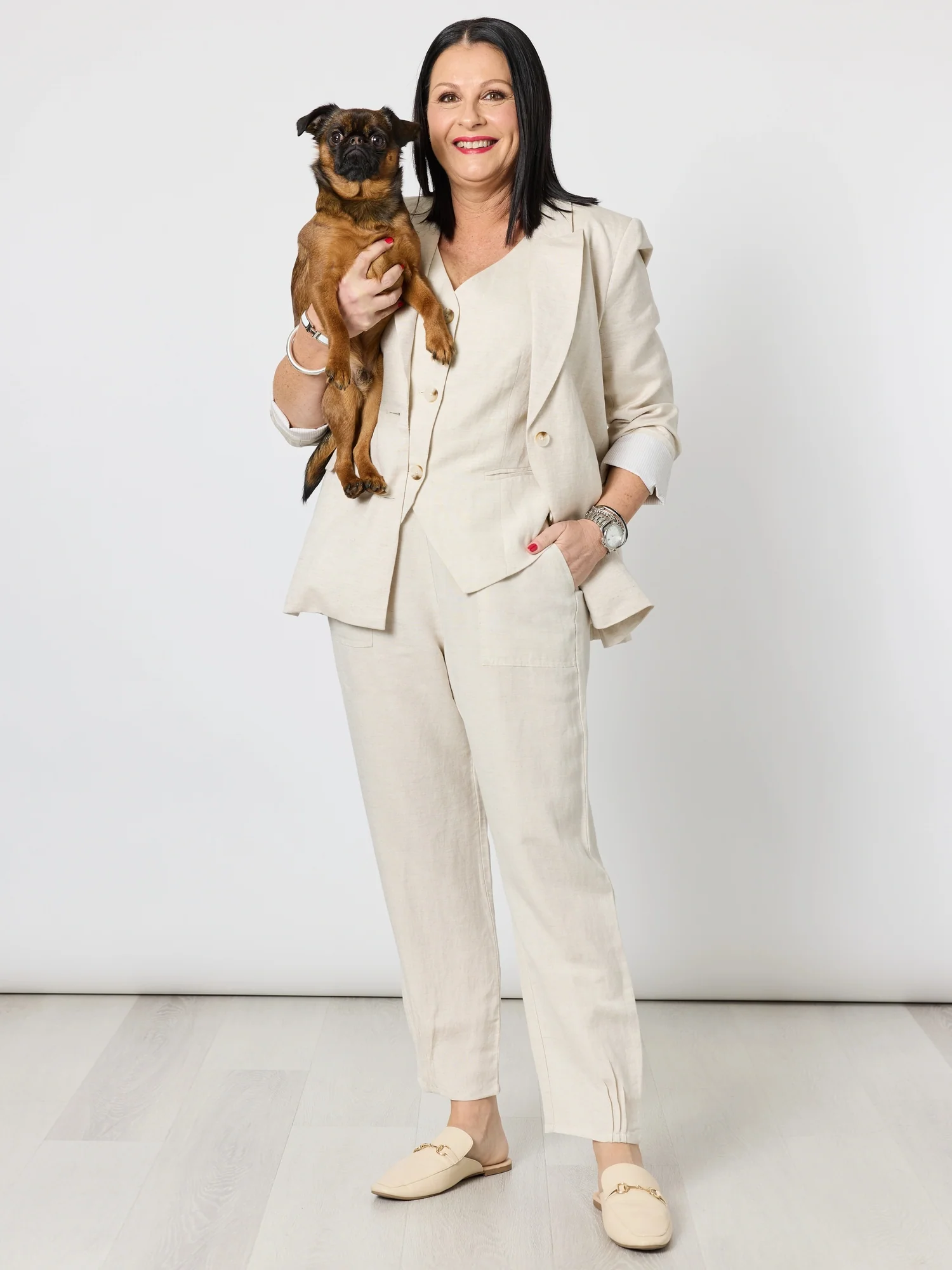 Lino Tapered Pant - Natural