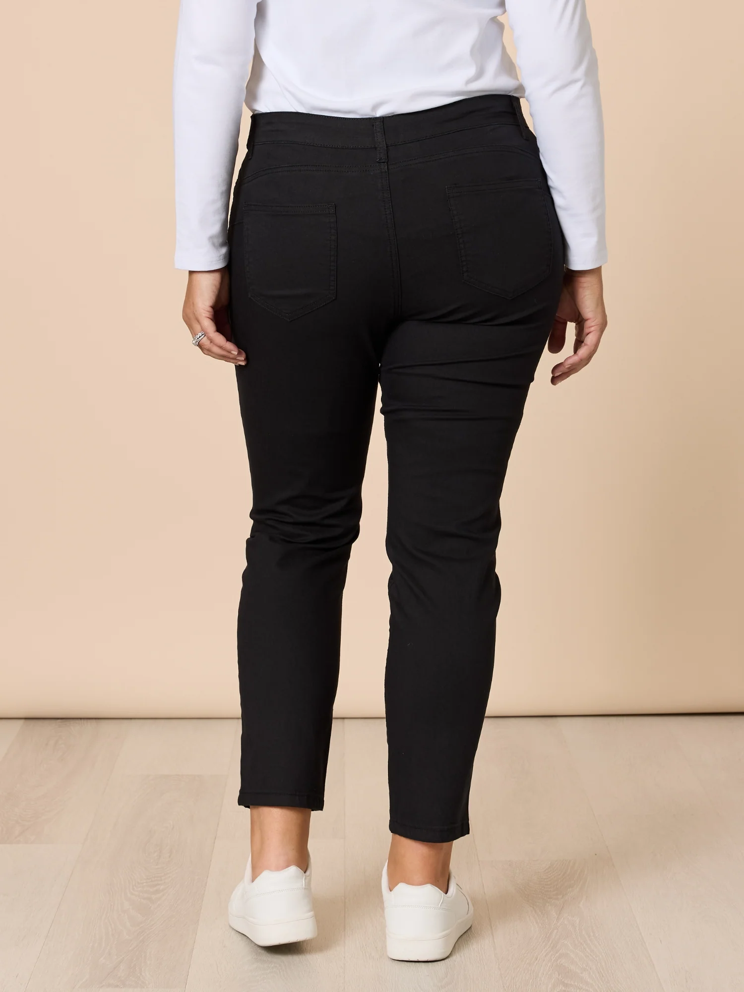 Coloured Marvel Denim Jean - Black