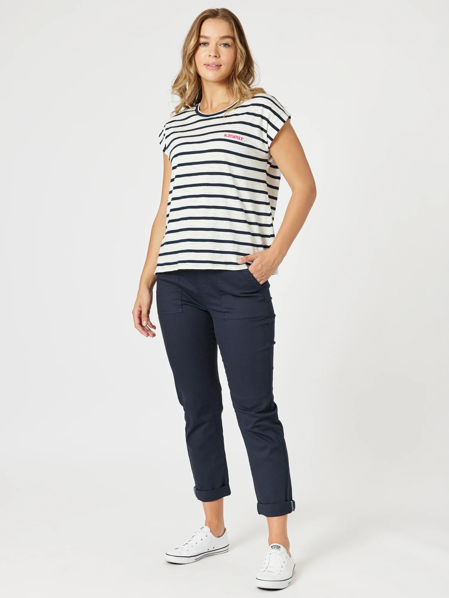 New Isabella Pant - Navy