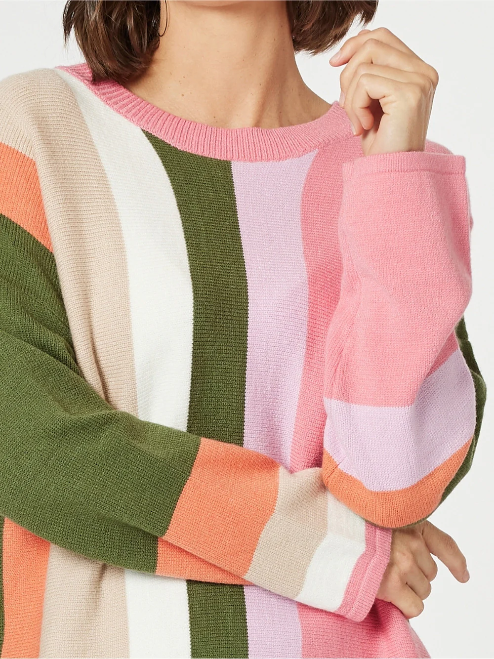 Indie Stripe Print Knit - Multi