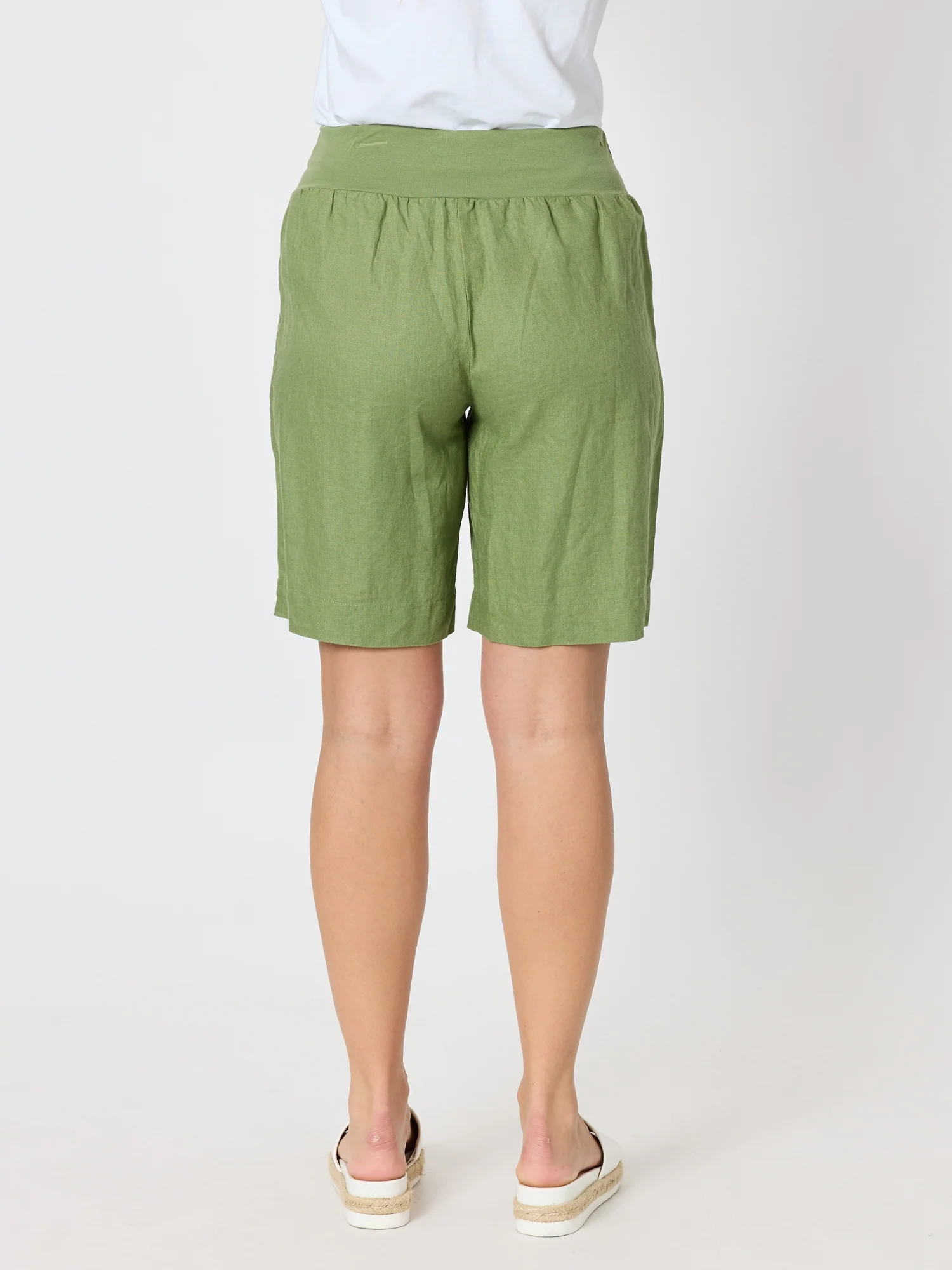 Jordan Linen Short - Basil