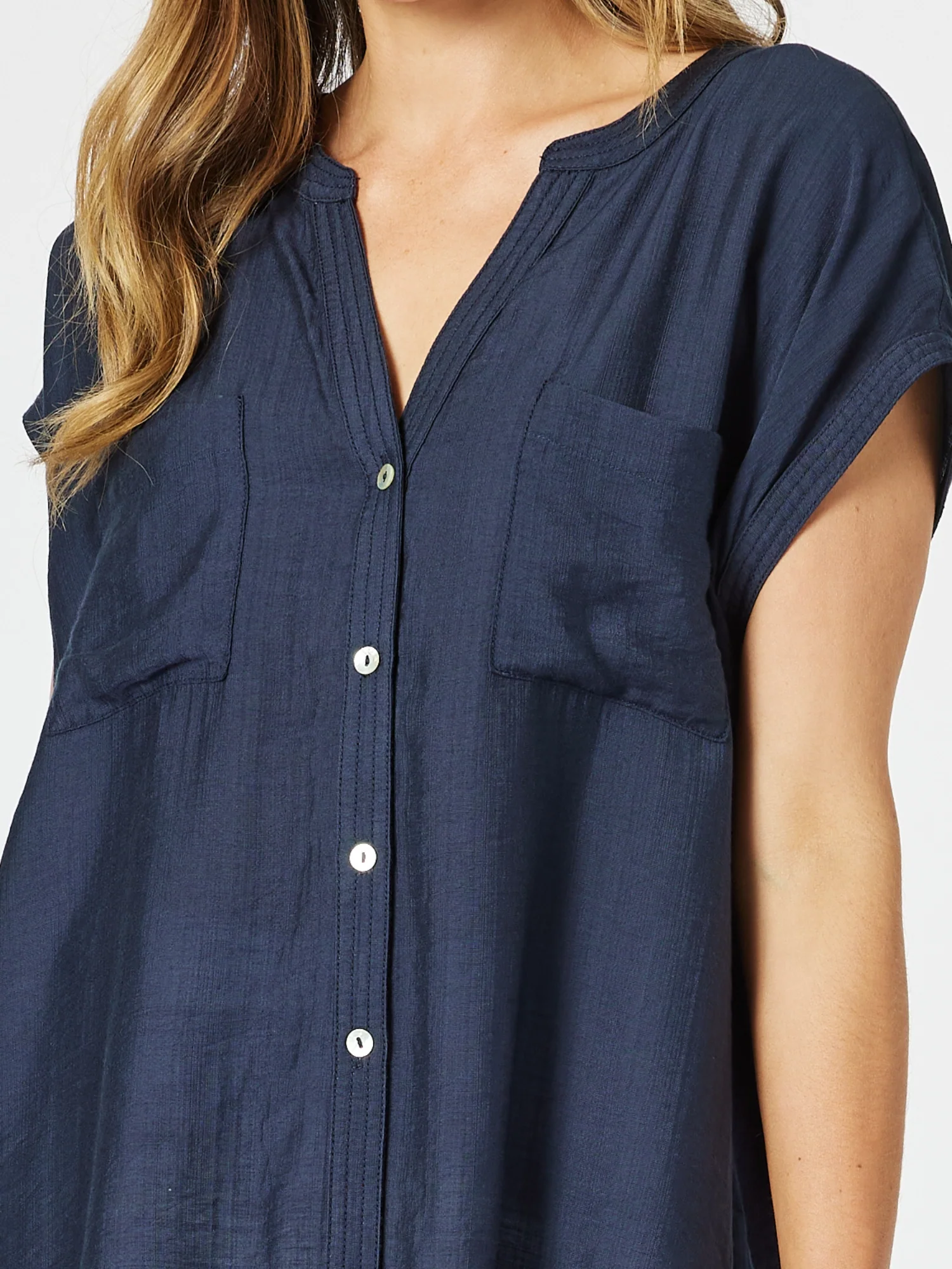 Cleo Top - Navy