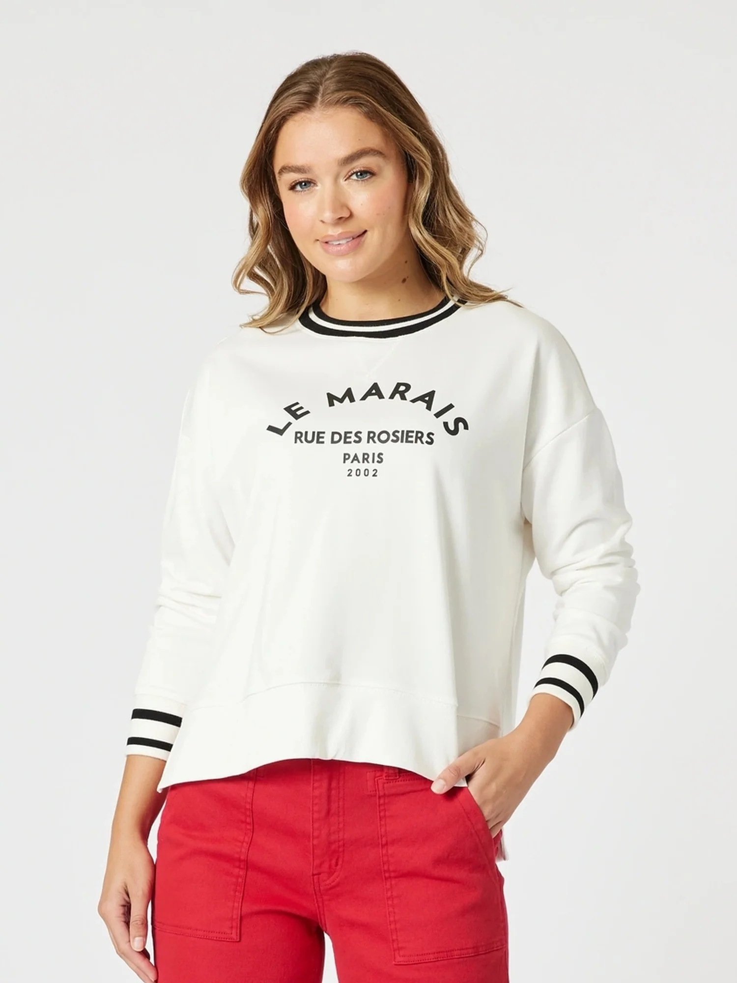 Le Marais Print Sweatshirt - Ivory
