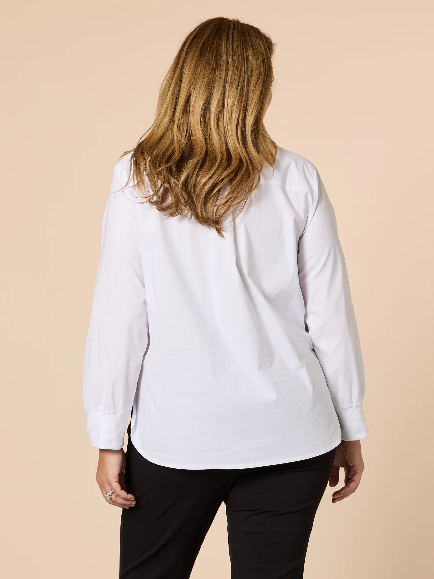 City Rib Cuff Shirt - White