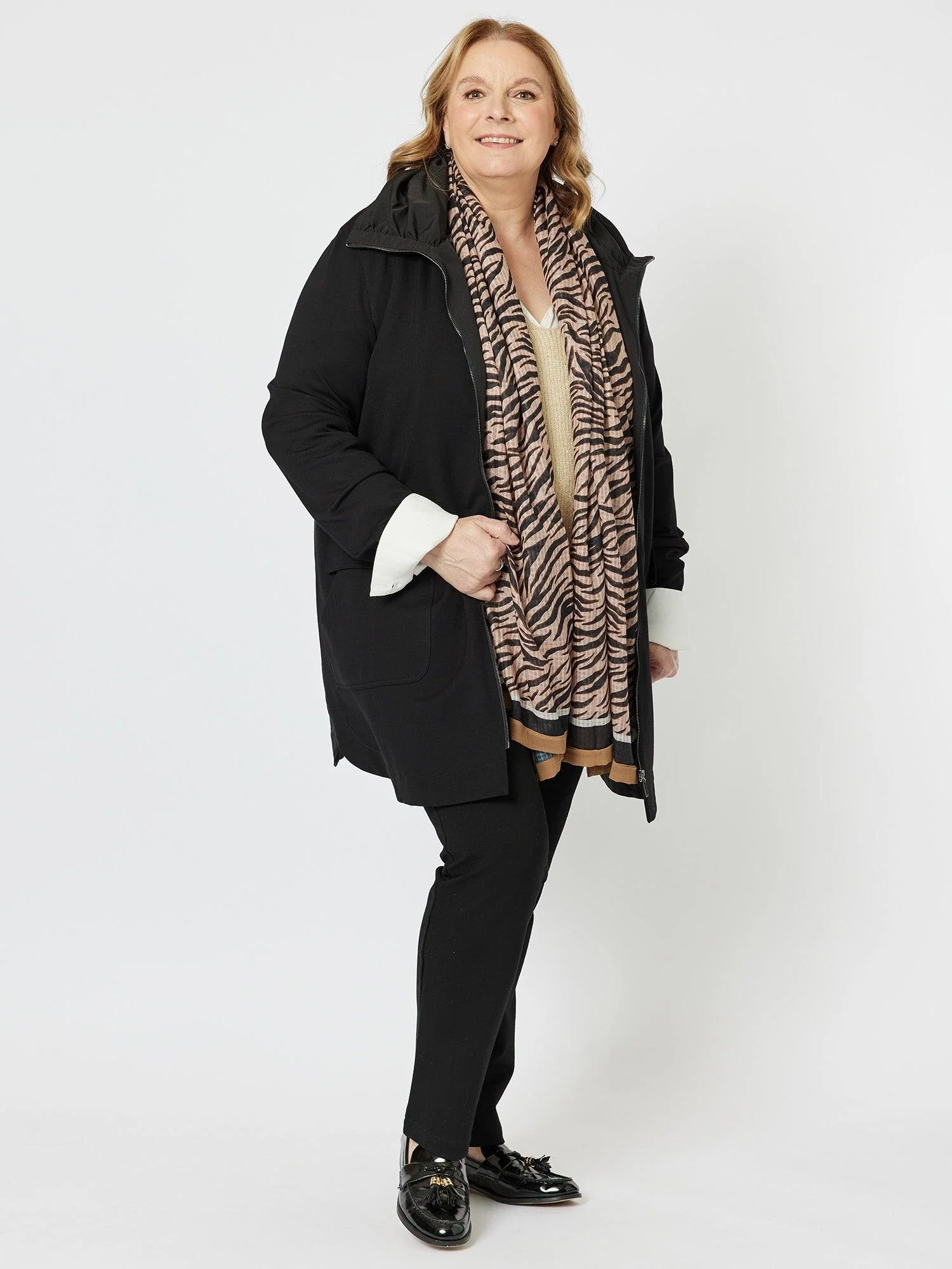 Lightweight Animal Print Scarf - Animal