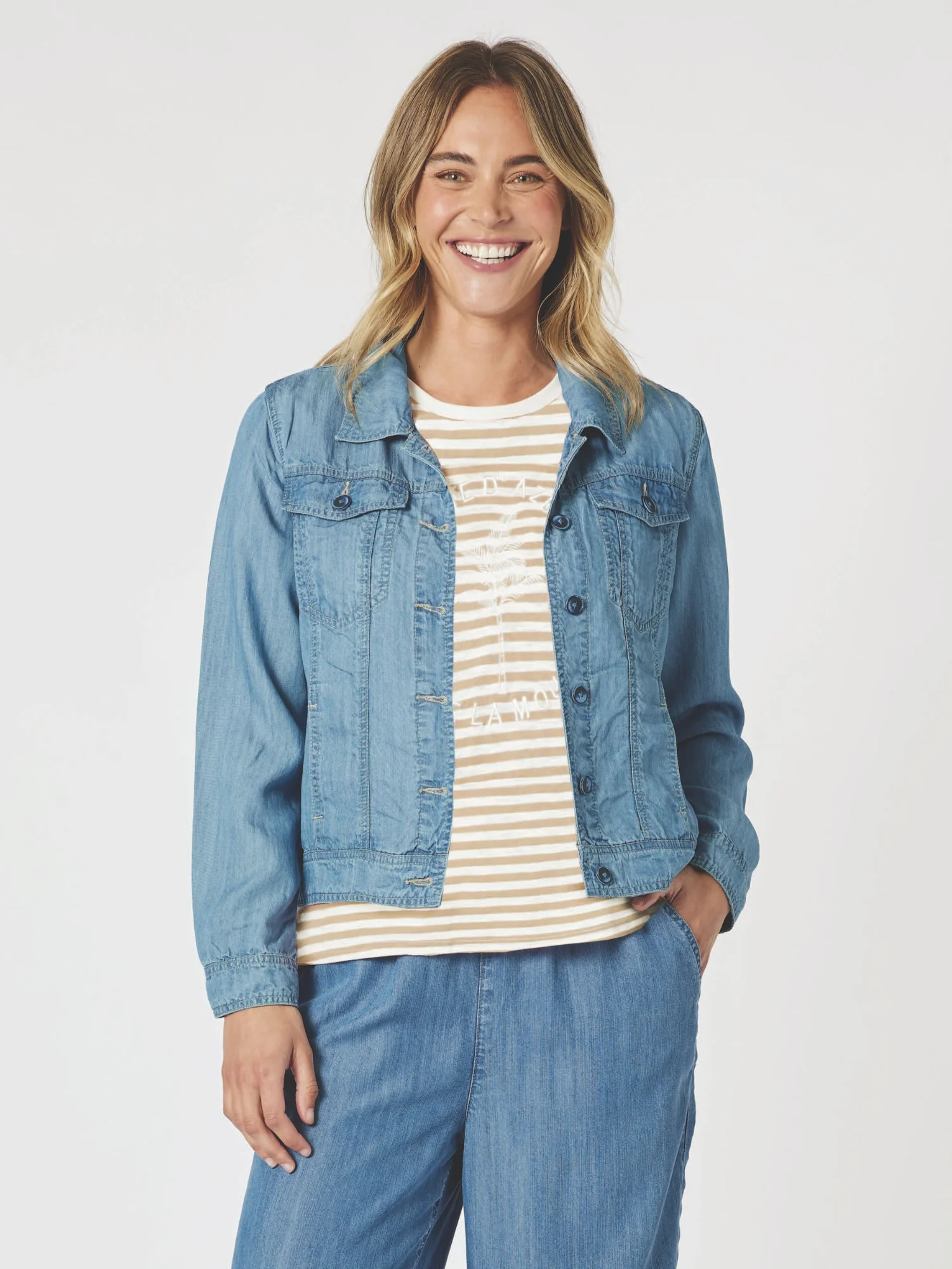 Sandie Denim Jacket - Denim