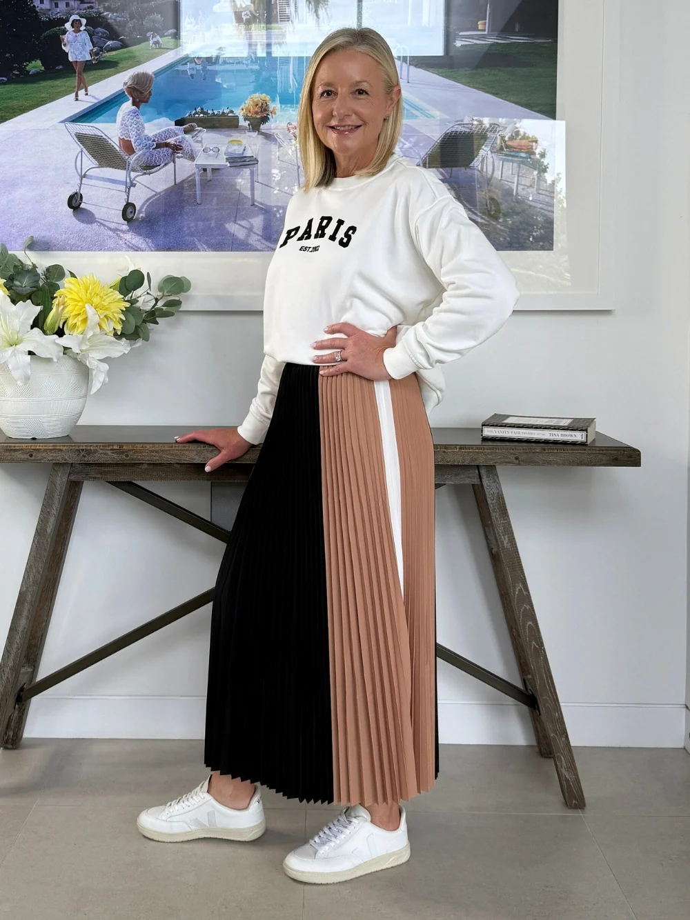 Symphony Pleat Skirt - Black