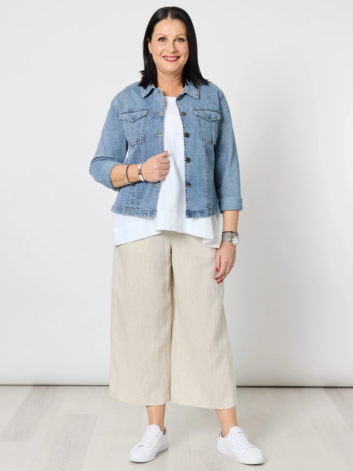 Retro Denim Jacket - Washed Denim