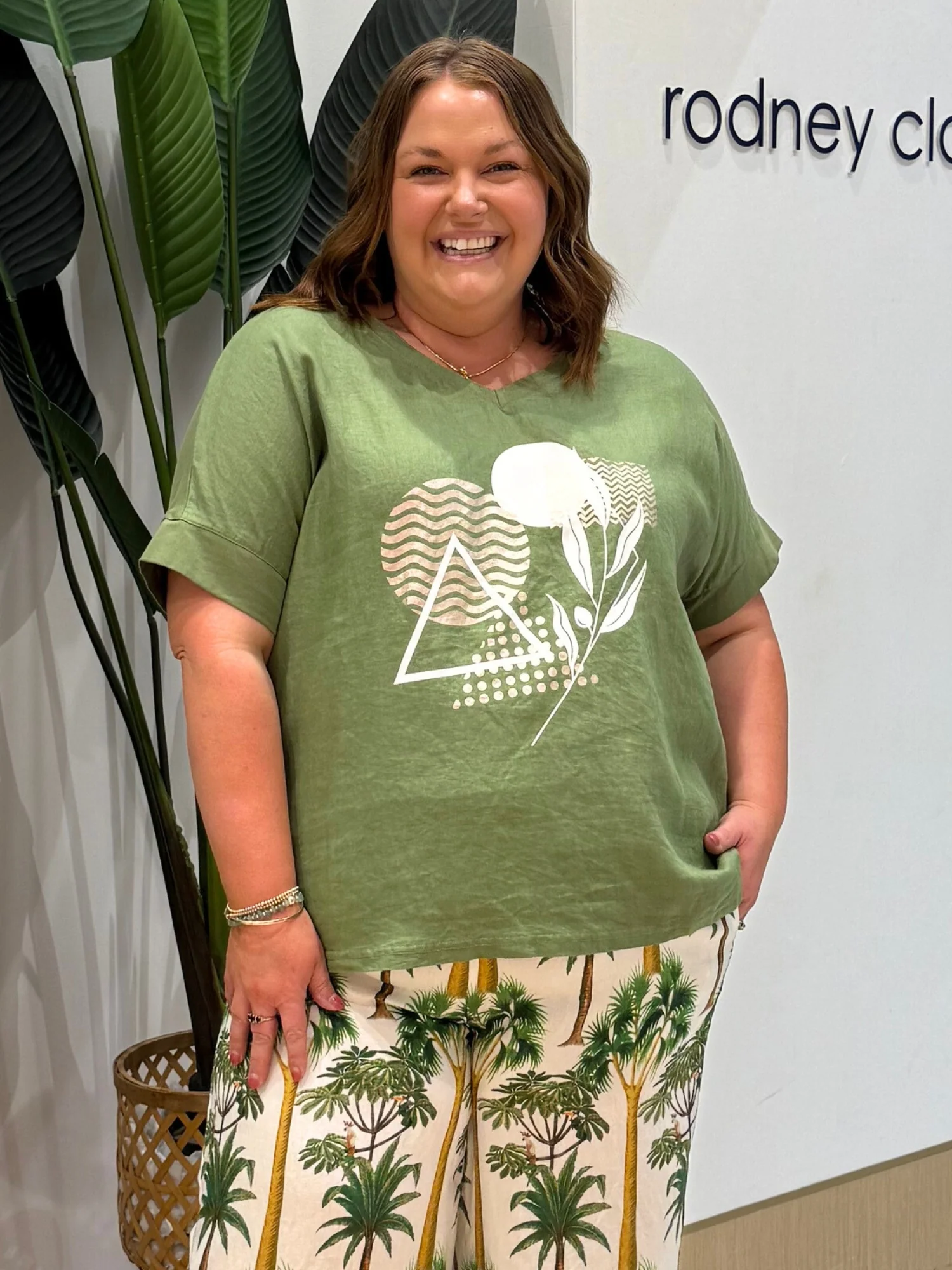 Amazon Forest Print Top - Green