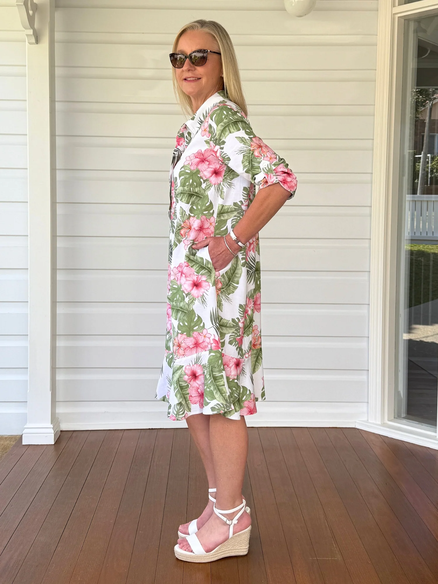 Caledonia Floral Print Dress - Multi