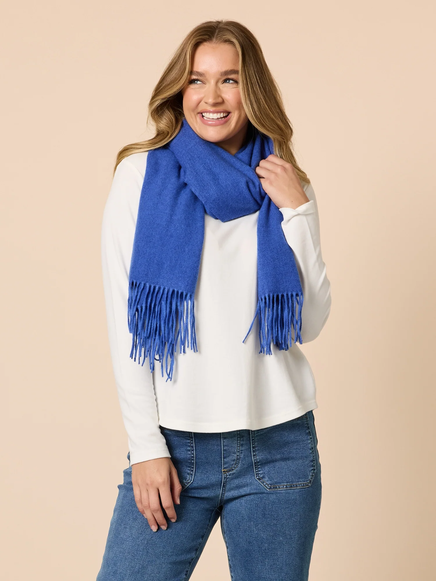 Cosy Scarf - Cobalt