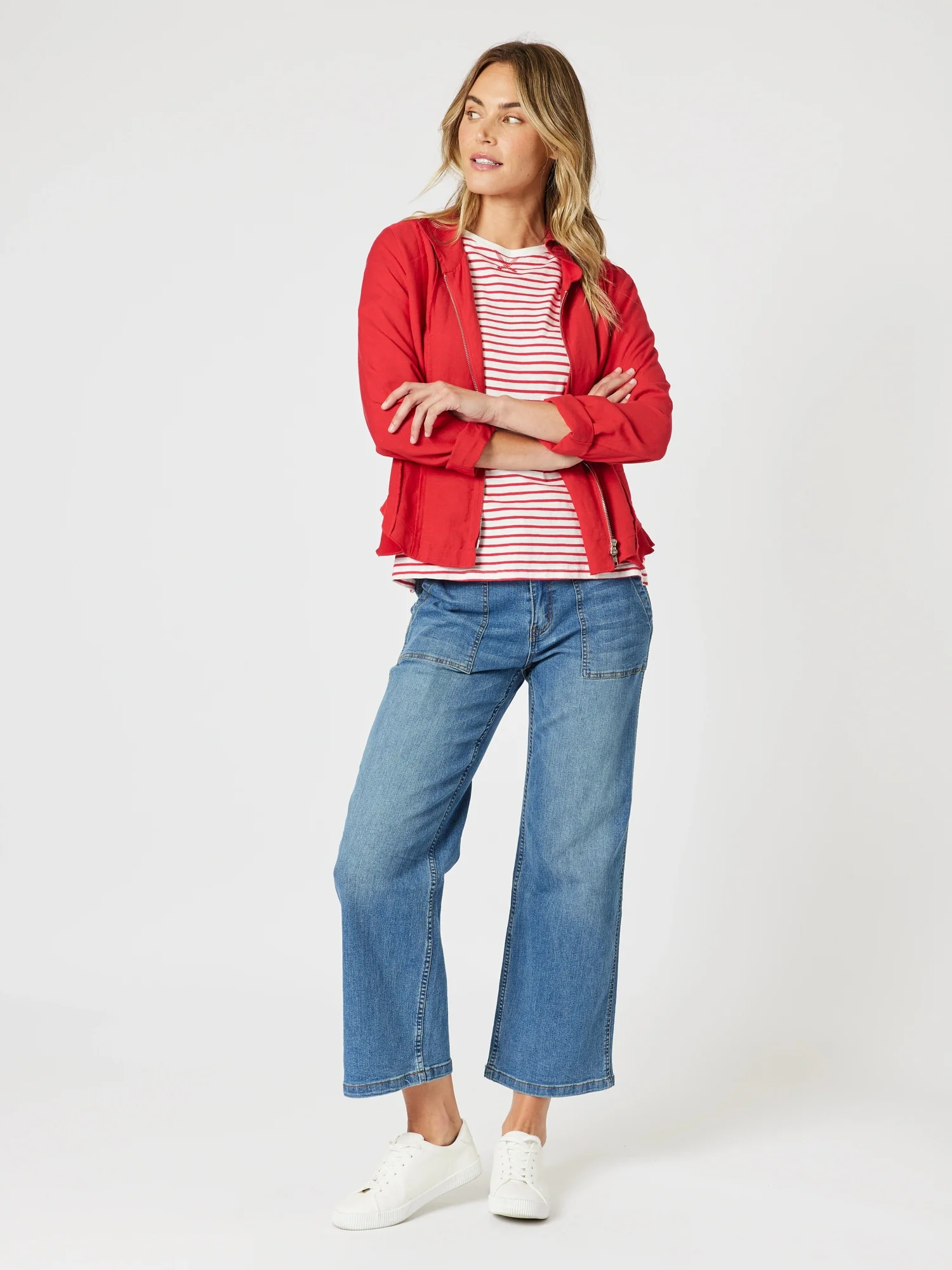 Classic Stripe Tee - Red/White