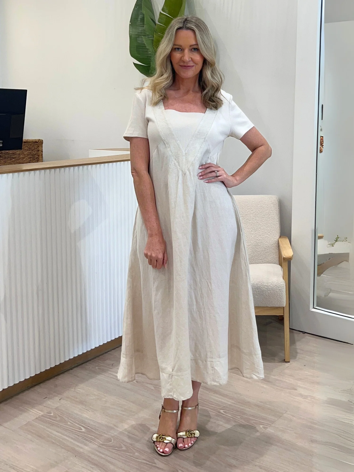 Lino Le Marais Dress - Natural