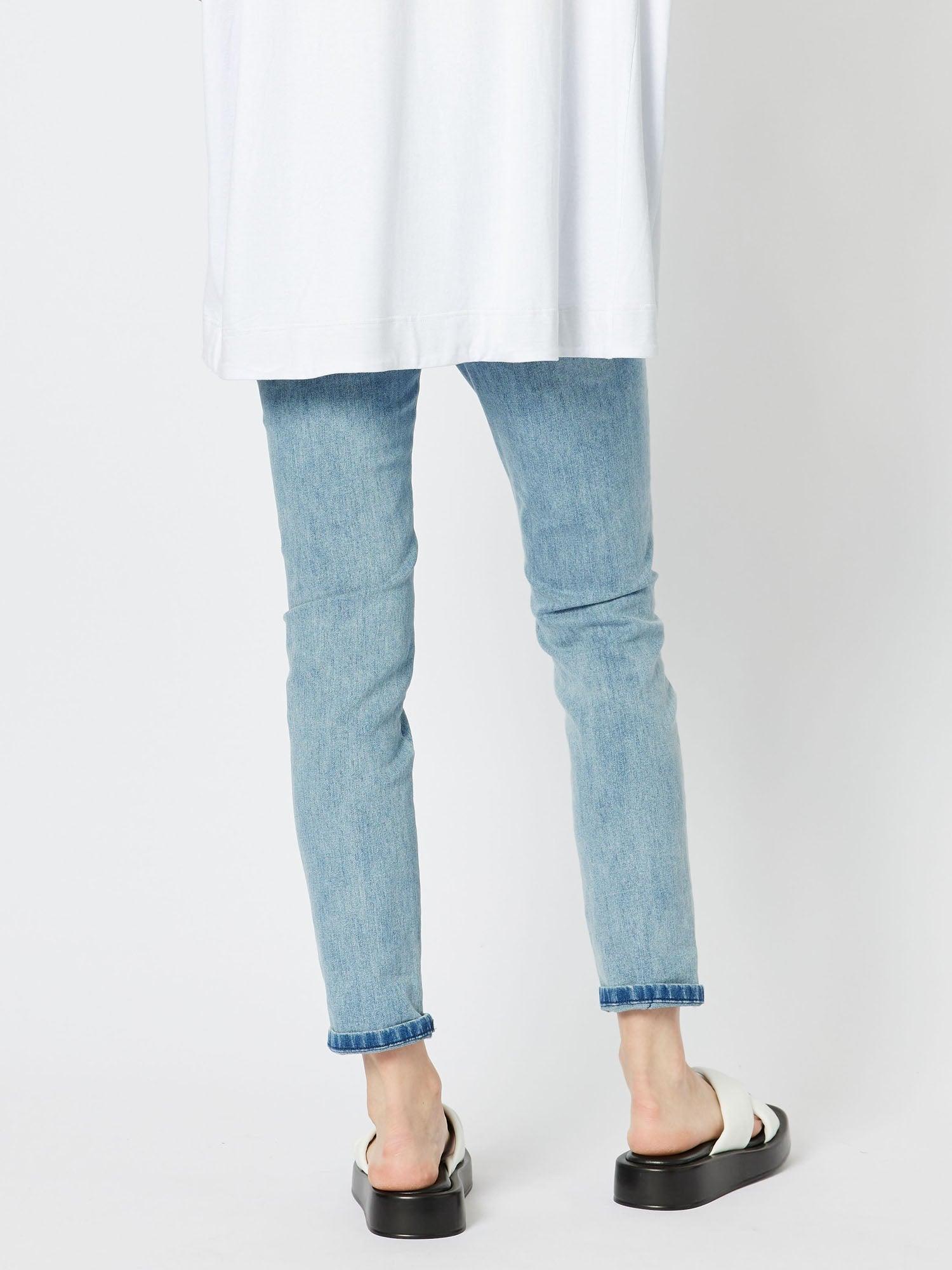 Millie Tummy Control Pull On Jean - Bleached