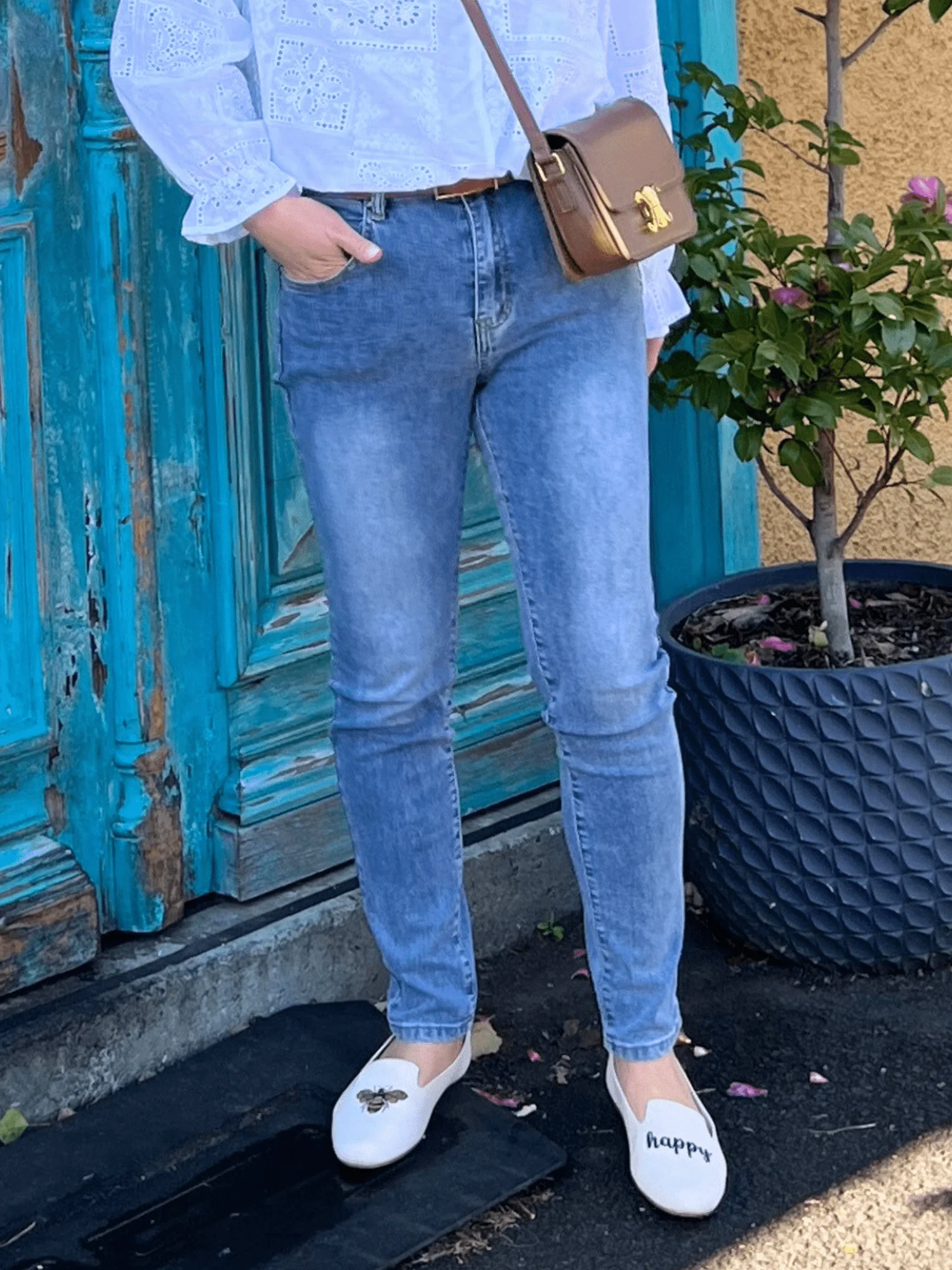 Sophie High Rise Slim Leg Jean - Denim