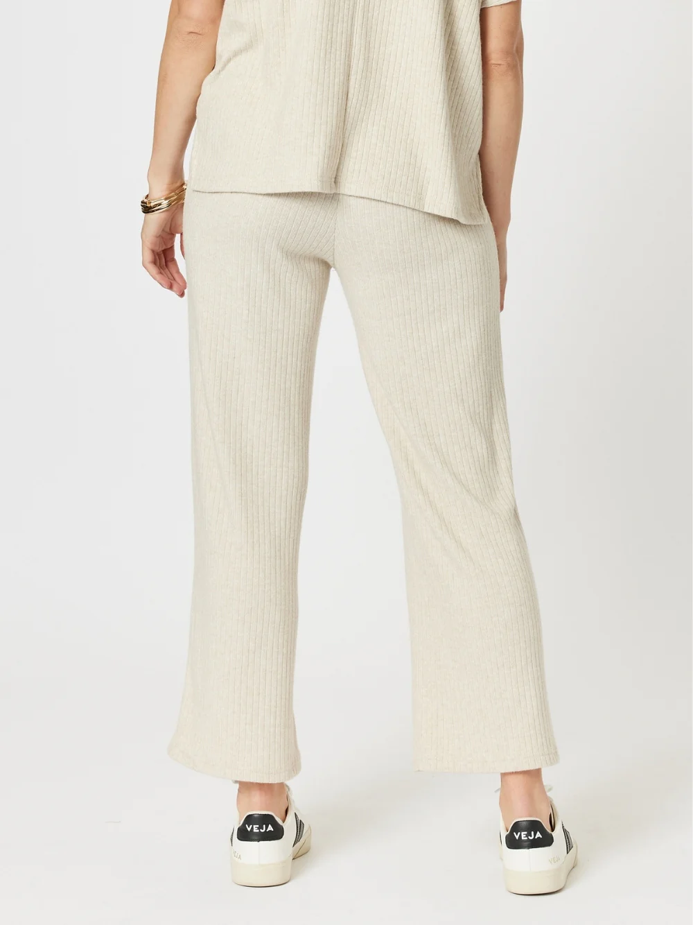 Ribbed Lounge Pant - Natural