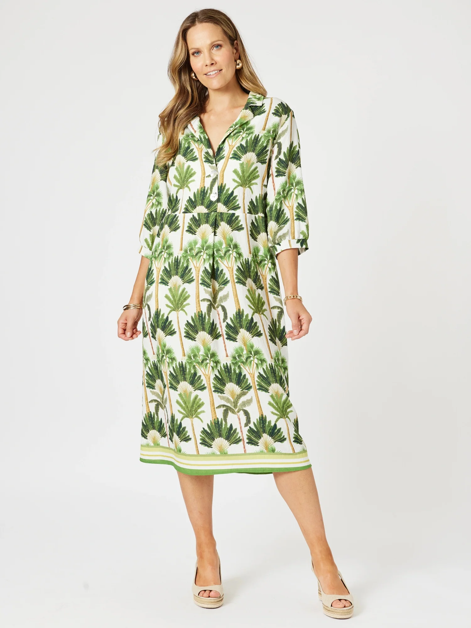 Amazon Print Dress - Green