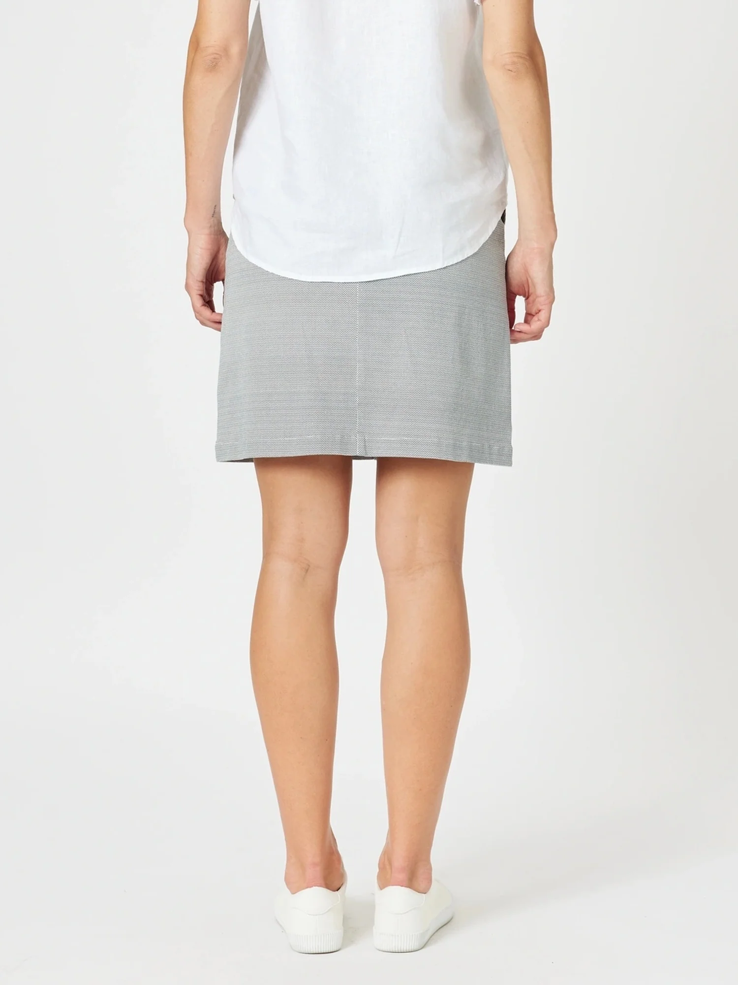 Taylor Skirt - Navy/White