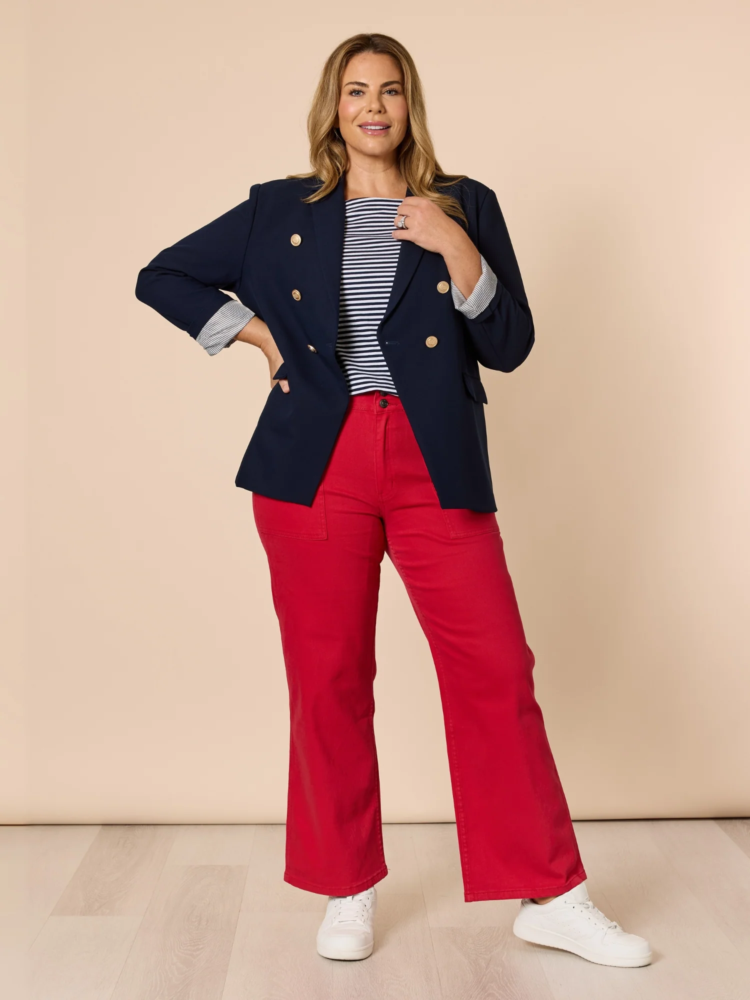 New Mariner Stripe Tee - Navy/White