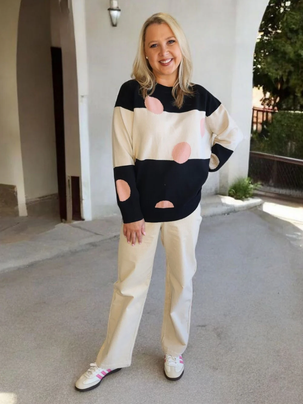 Lucy Stretch Cord Pant  - Natural