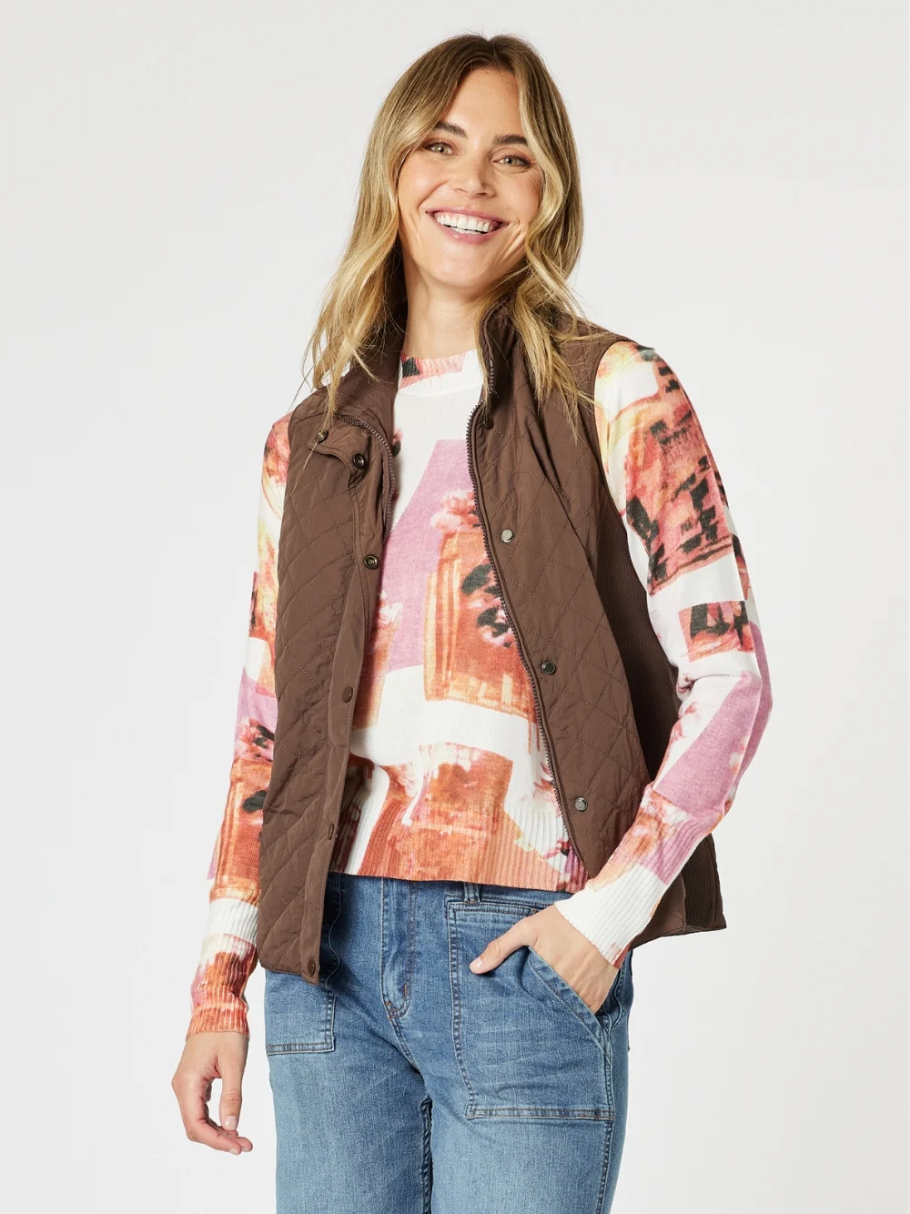 Brighton Puffer Vest - Chocolate