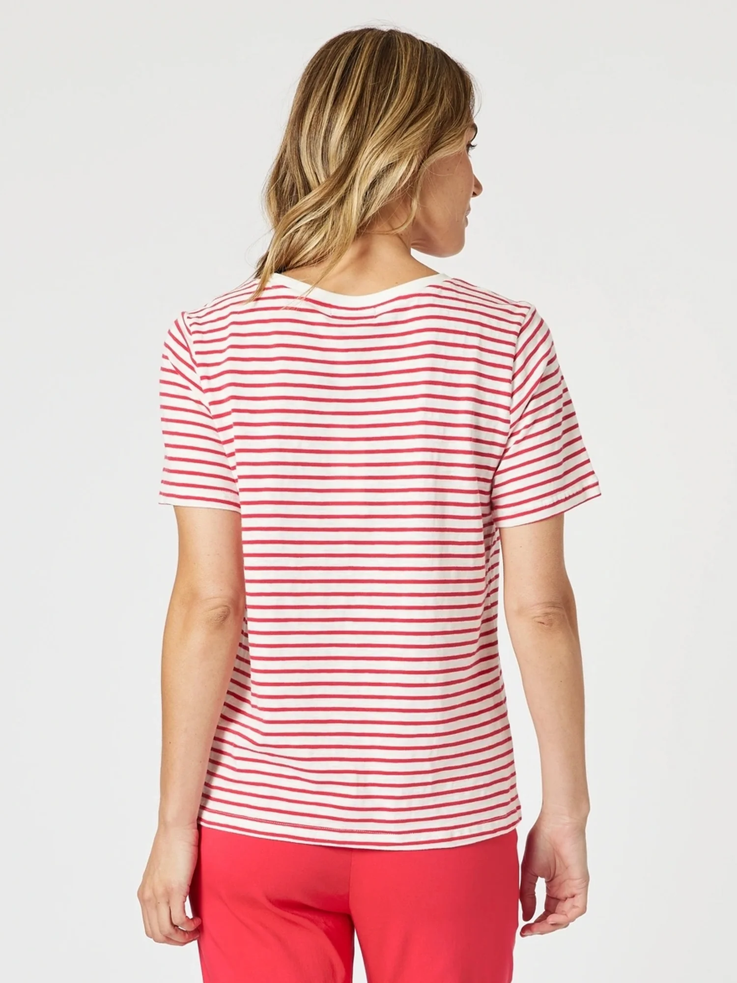 Classic Stripe Tee - Red/White