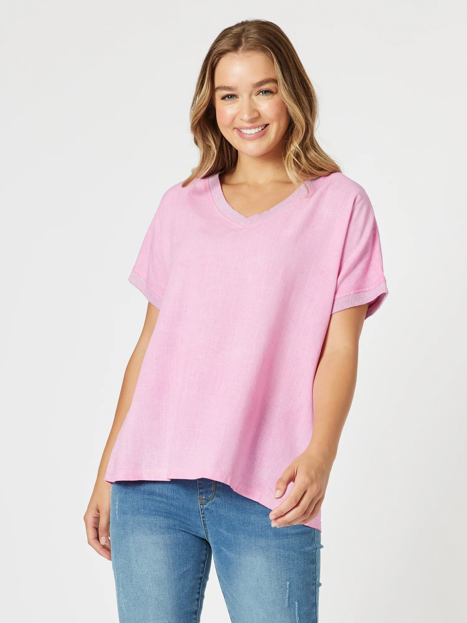 Sienna Top - Washed Pink