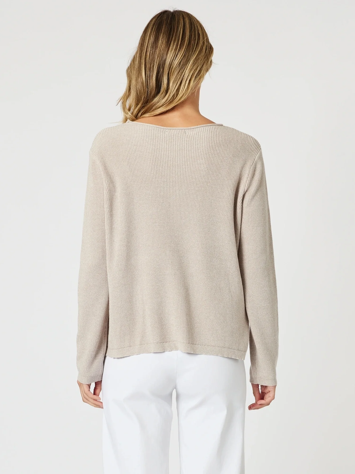 Beach Comber Knit Top - Natural
