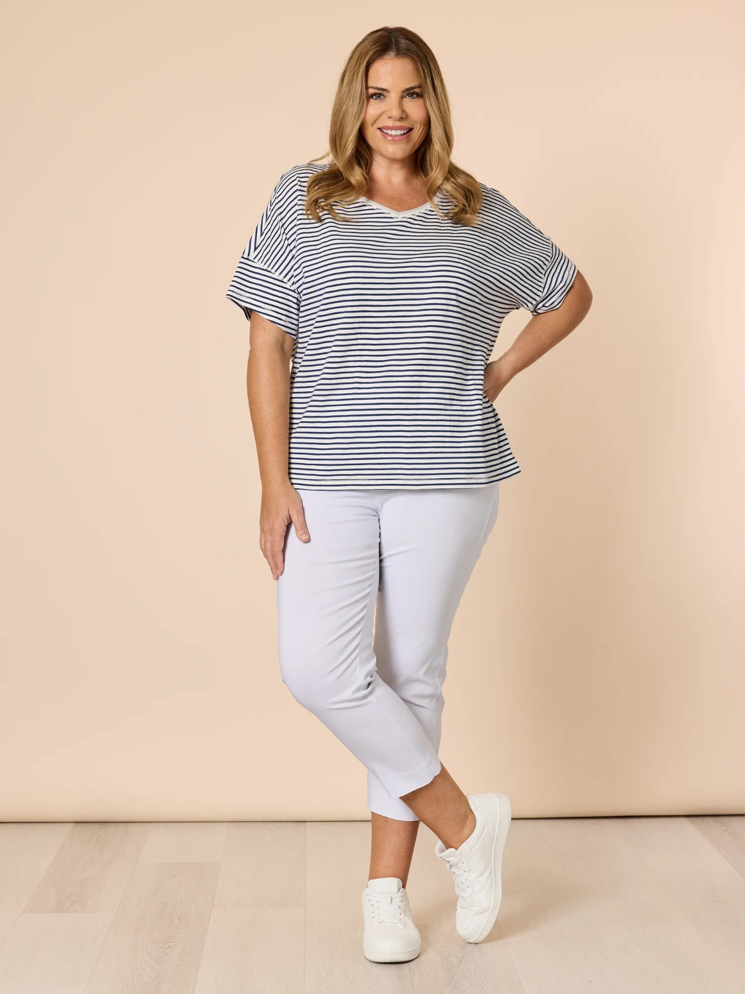 Zara Stretch Pant - White