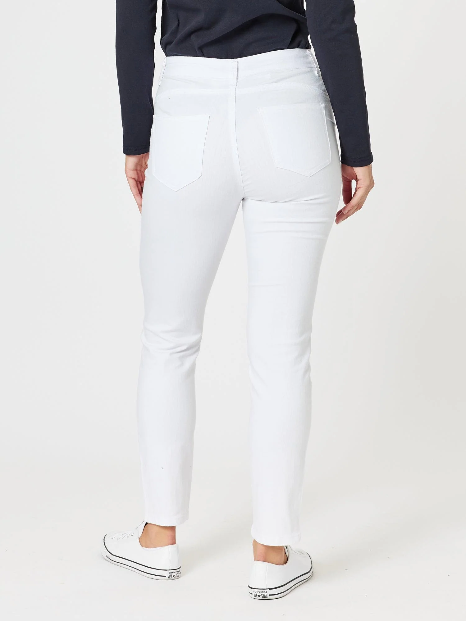 Marvel High Rise Stretch Jean - White