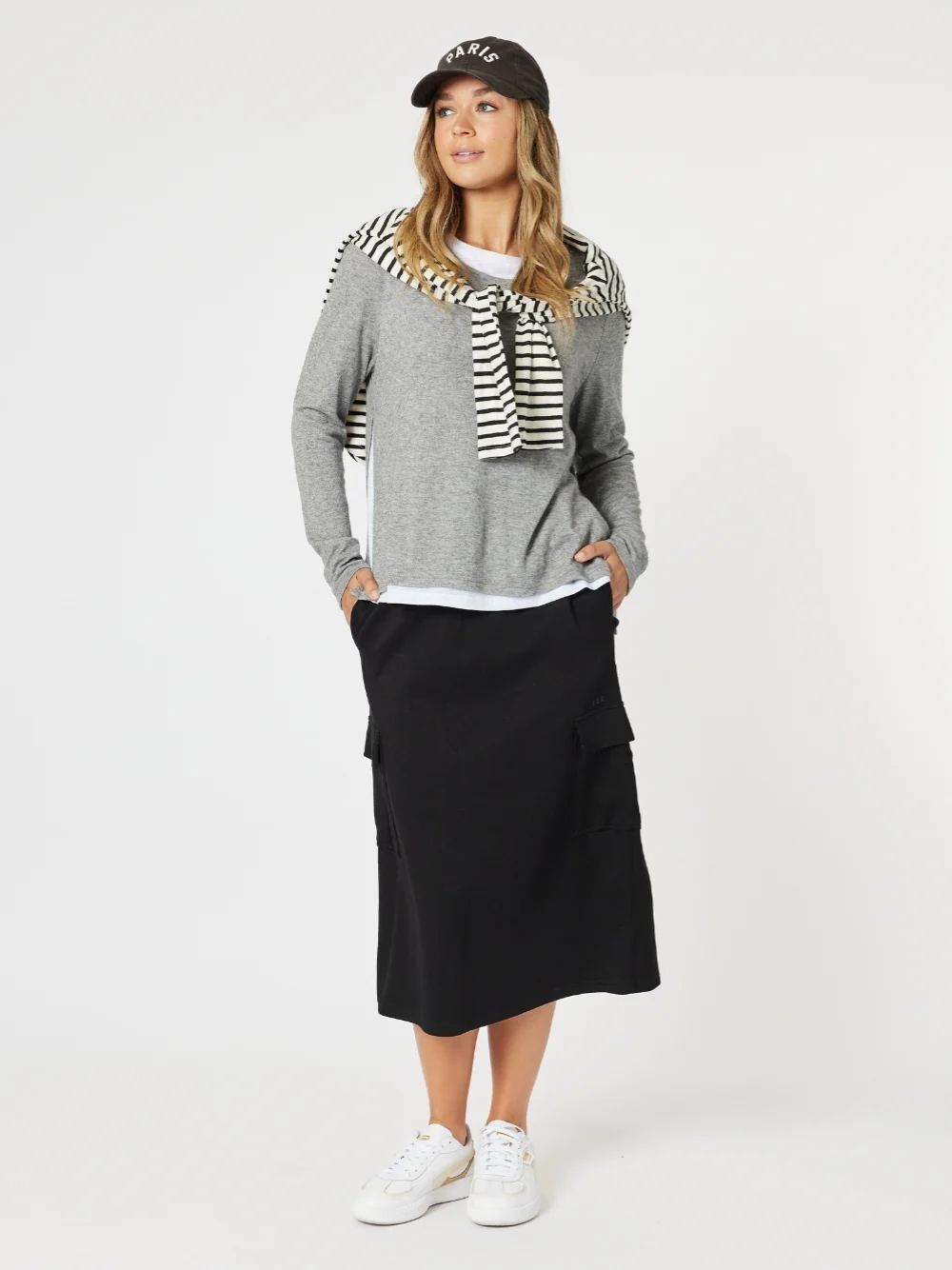 Urban Cargo Skirt - Black