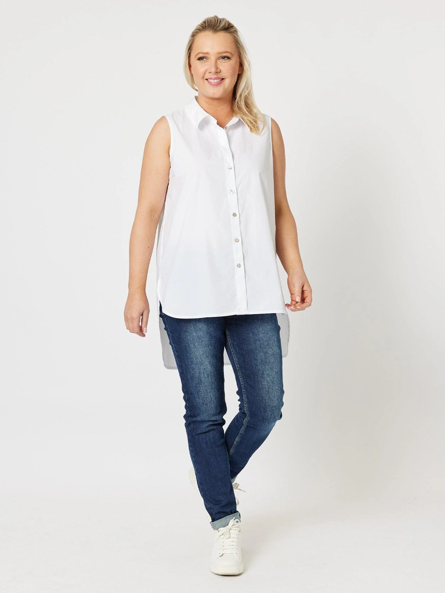 Jordan Sleeveless Shirt - White