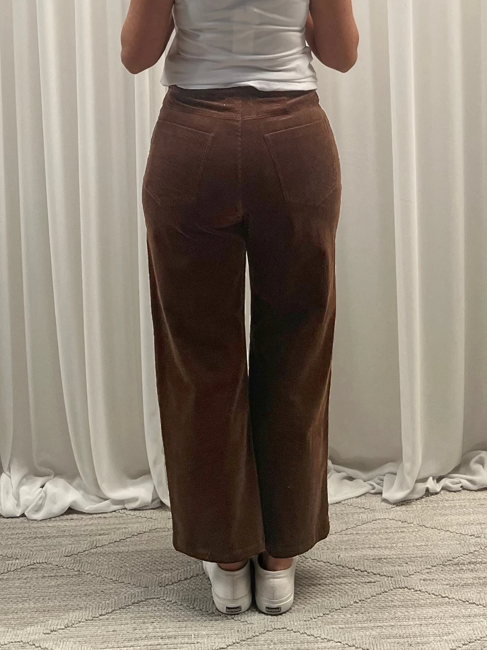 Lucy Stretch Cord Pant - Chocolate