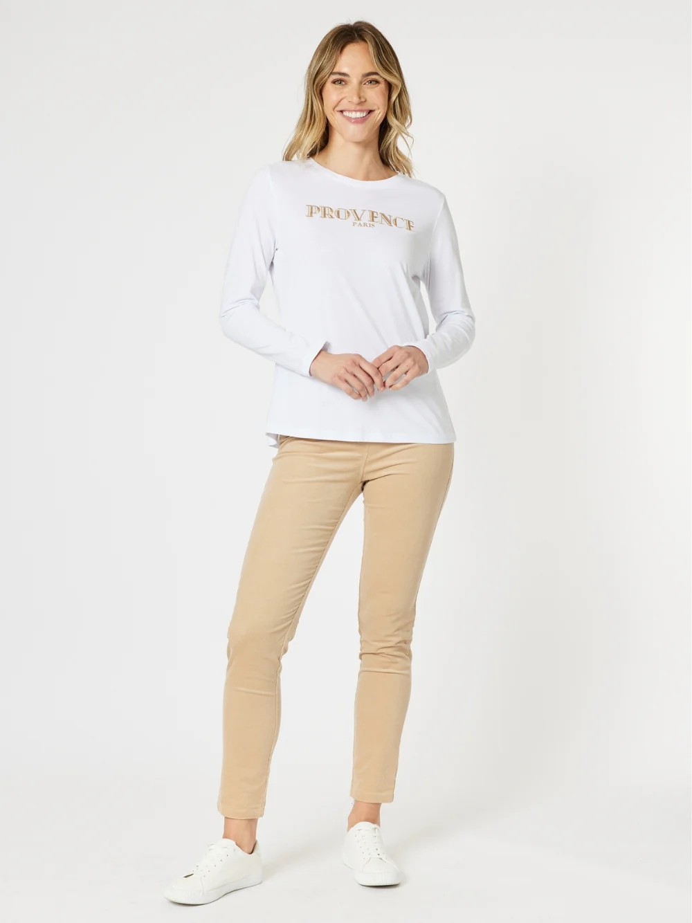 Harper Slim Leg Cord Pant - Caramel