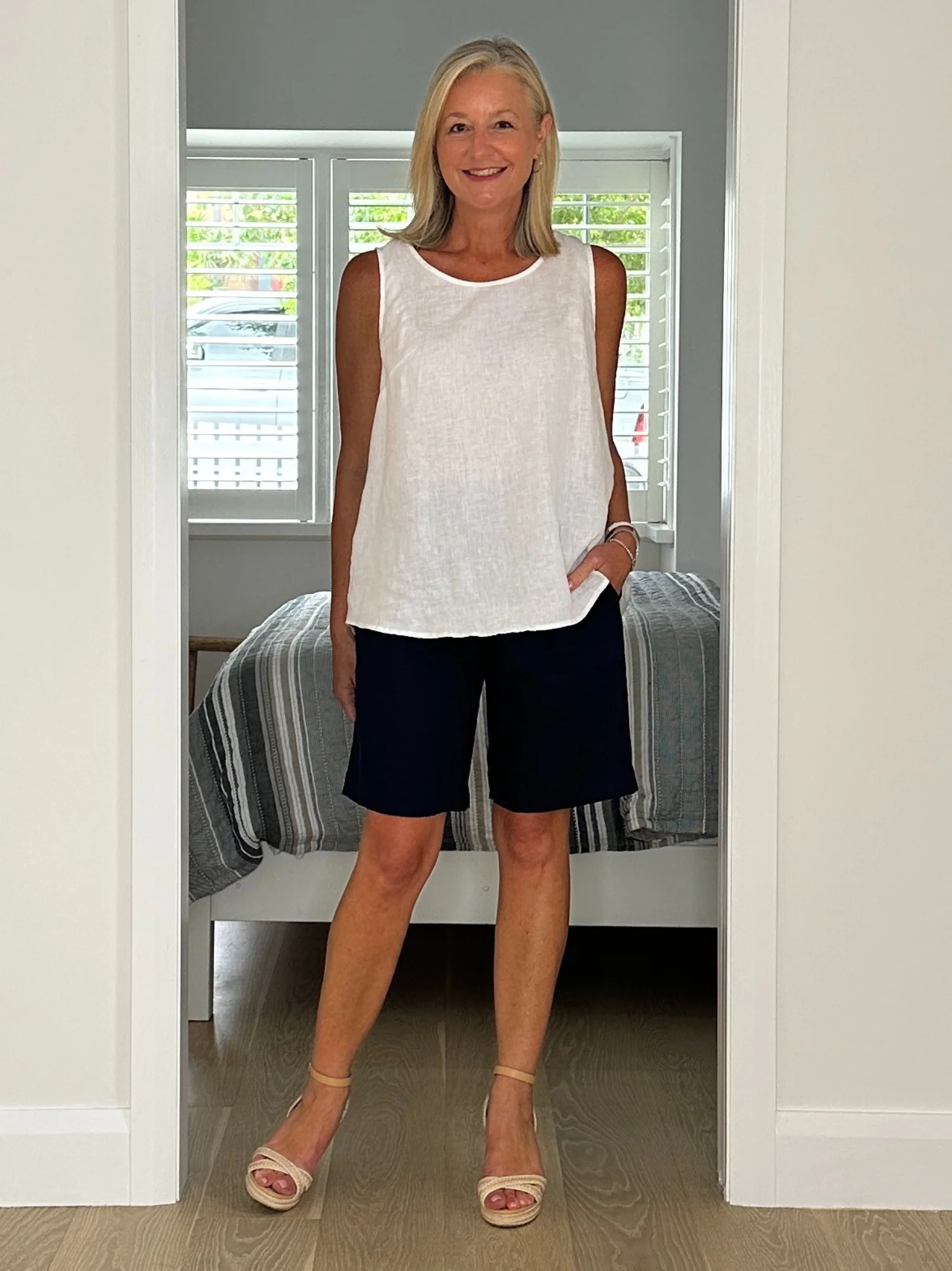 Jordan Linen Short - Black