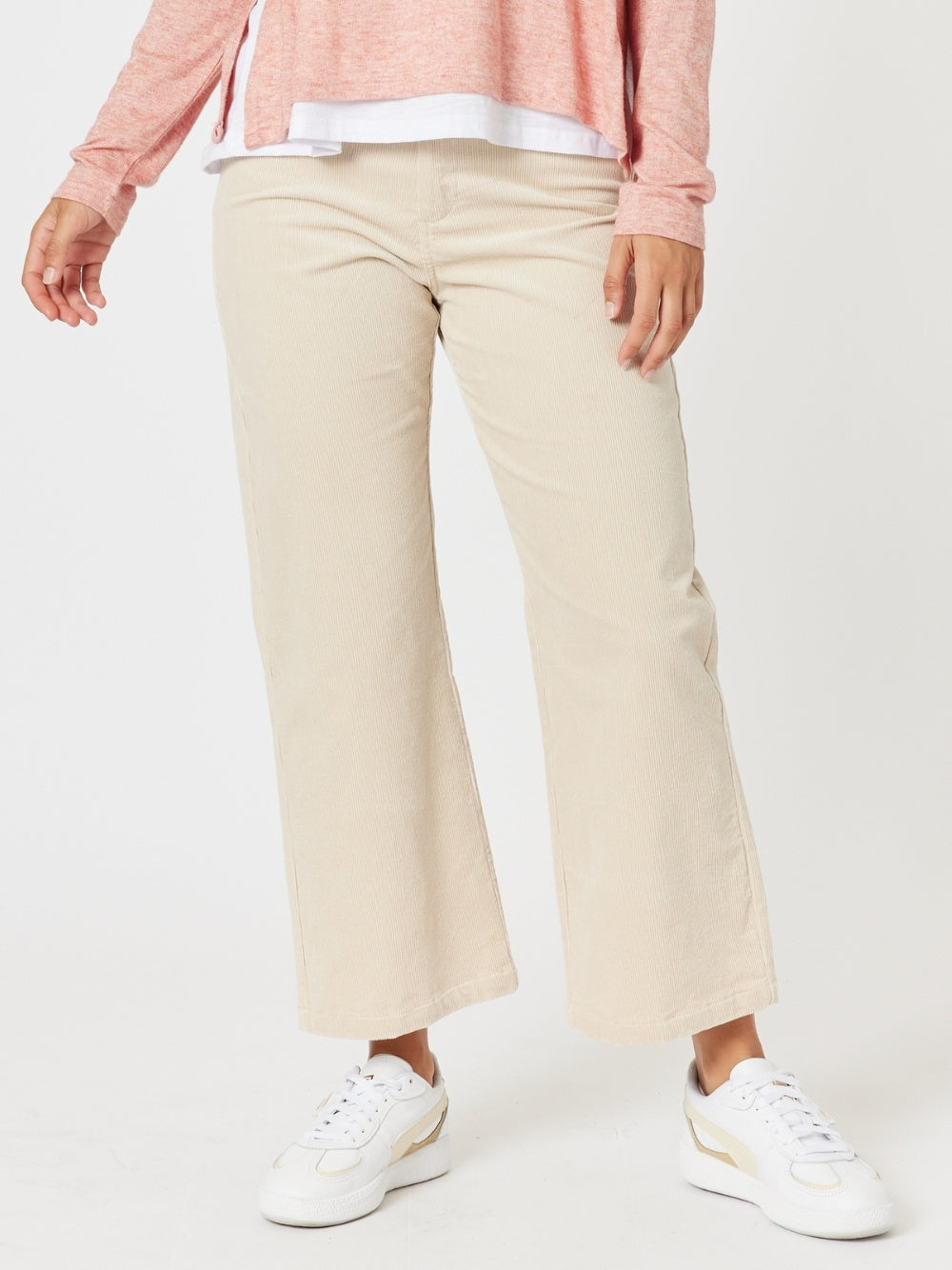 Lucy Stretch Cord Pant  - Natural