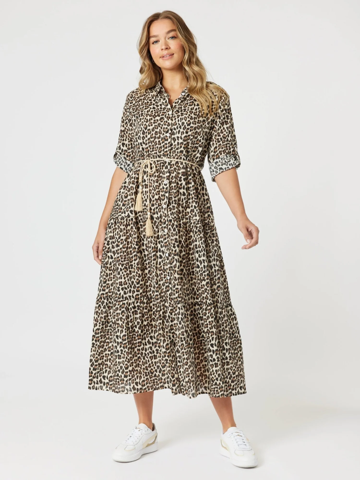 Le Marais Print Shirt Dress - Animal