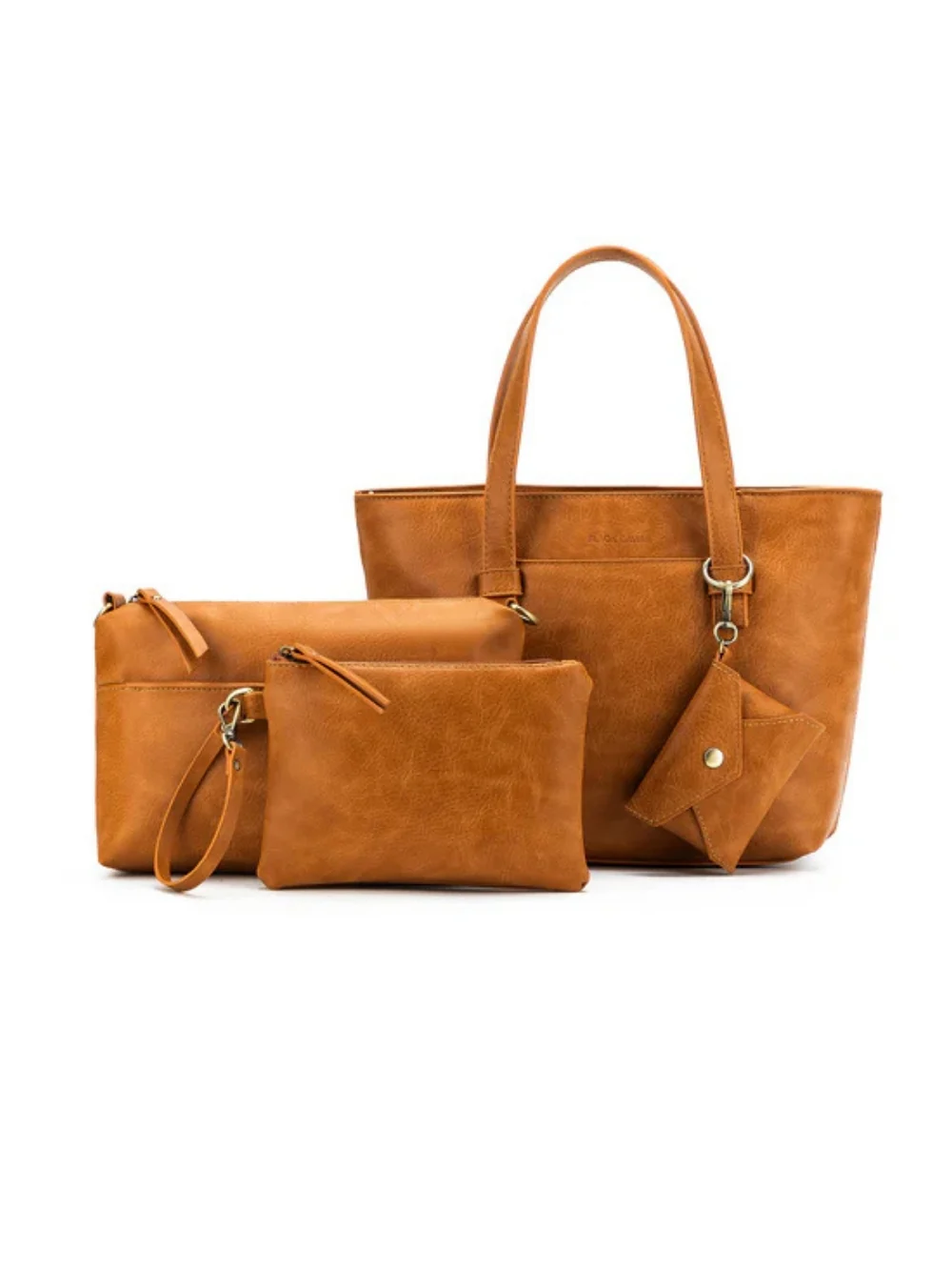 Antoinette Tan 3 Piece Handbag Set - Tan