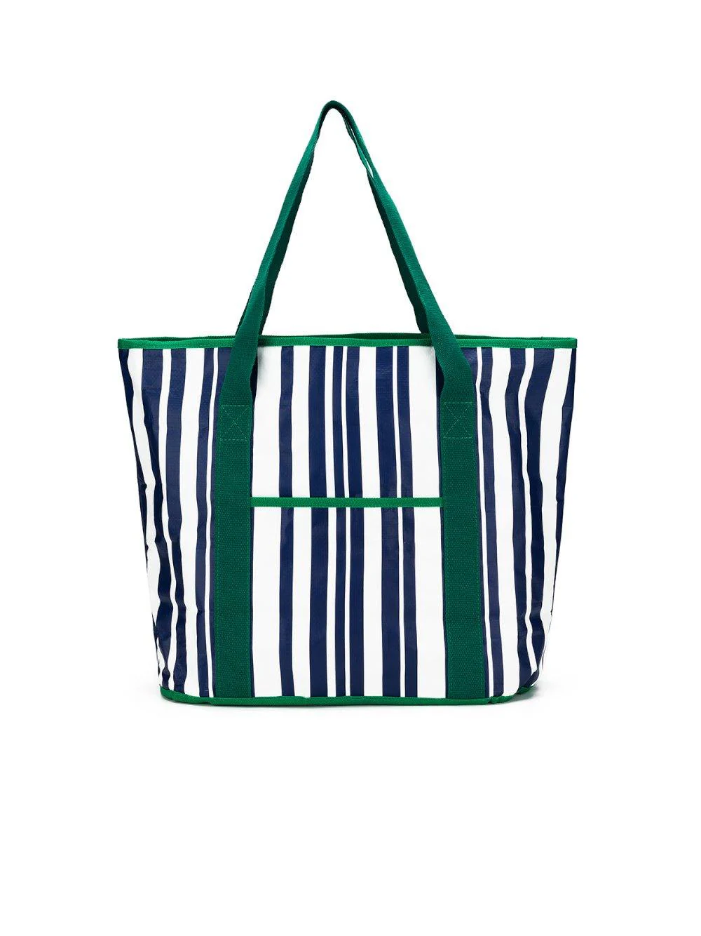 Sabbia Beach Bag Small - Green Stripe