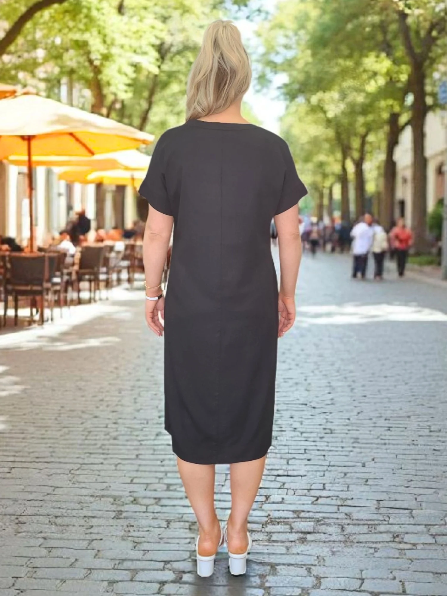 Circle on Circle Dress - Black