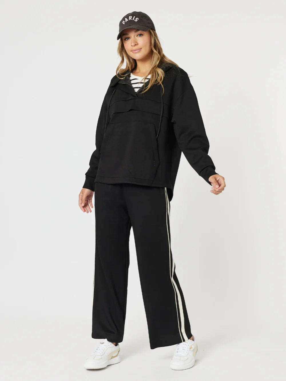 Urban Stripe Pant - Black