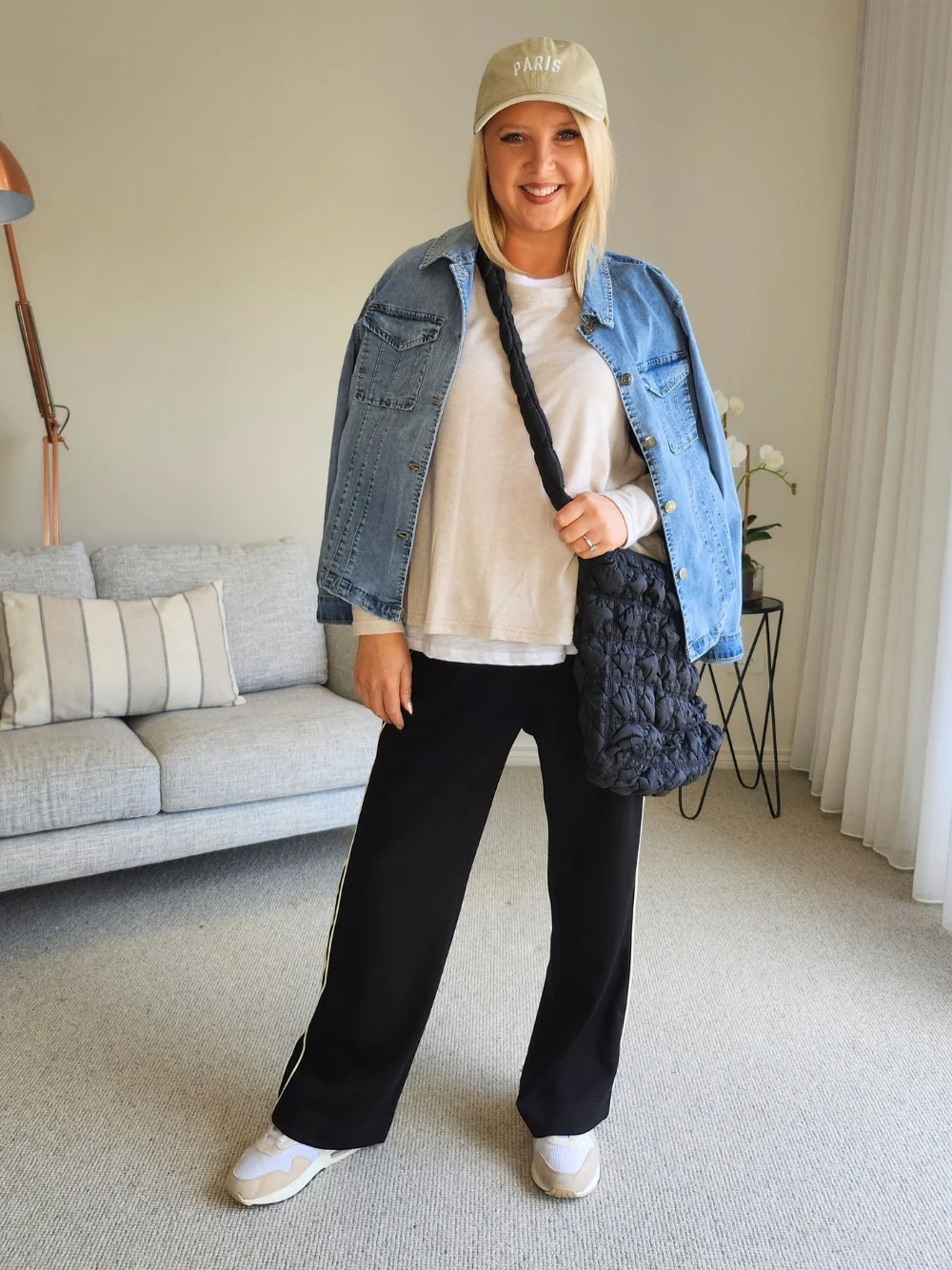 Urban Stripe Pant - Black