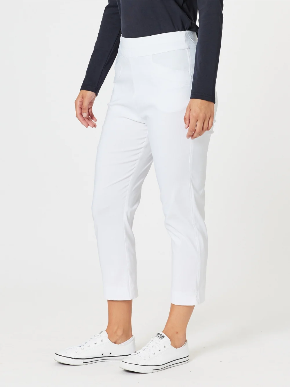 Harbour Slim Leg Pant - White
