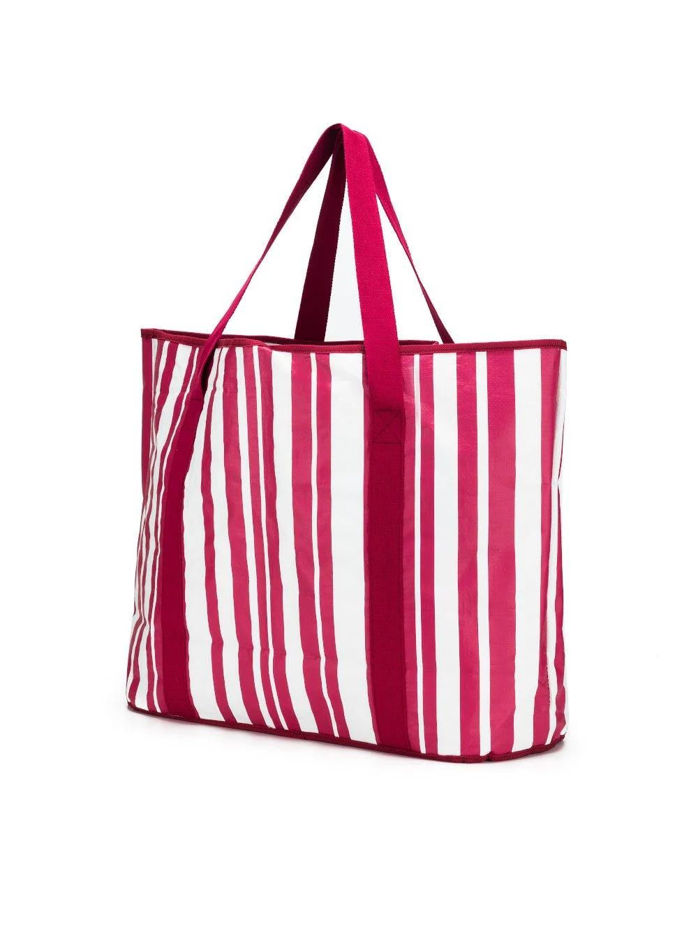 Sabbia Beach Bag Large - Pink Stripe