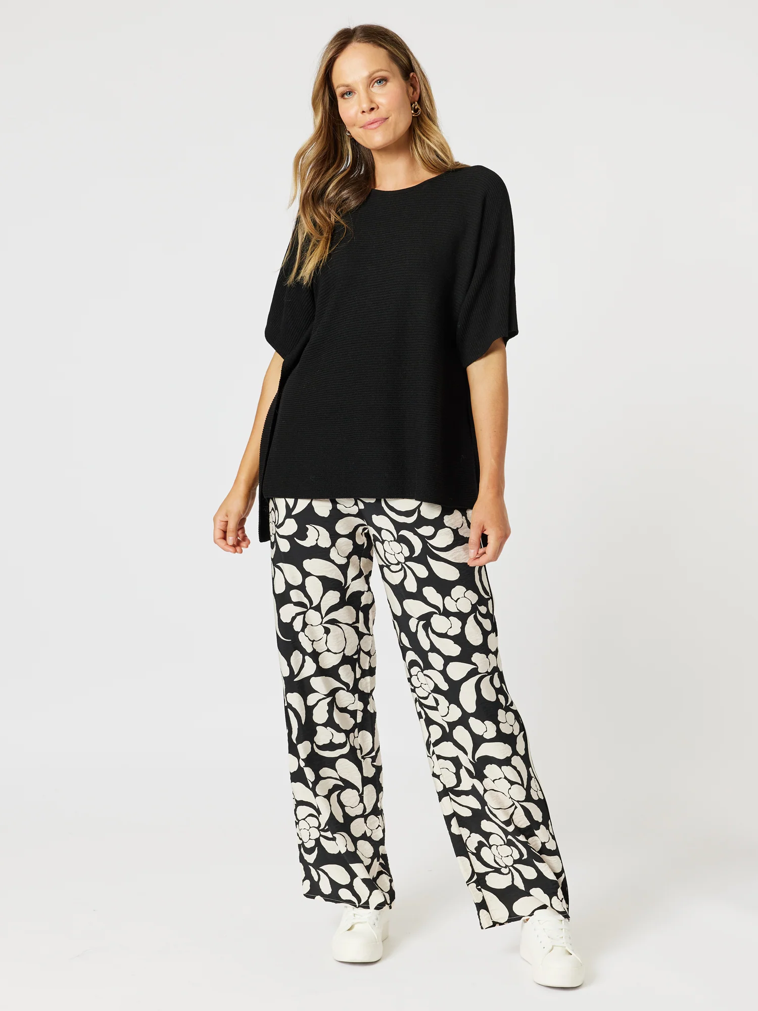 Relax Rib Knit - Black